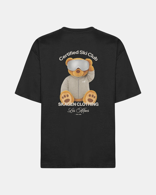 Chalet Teddy bear T-shirt Black