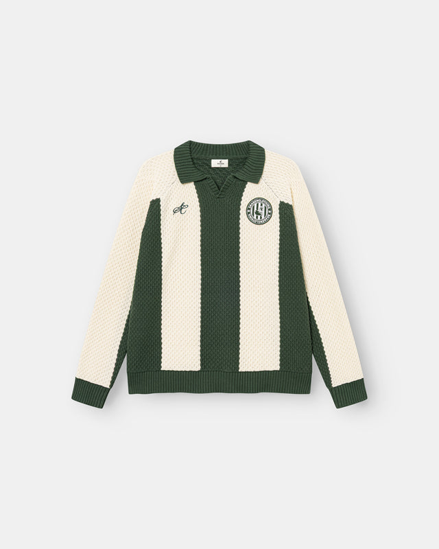 SC Football Knit Green/beige