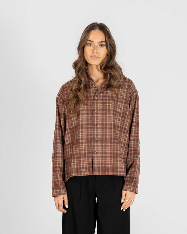 Ternet Flannel shirt bordeaux