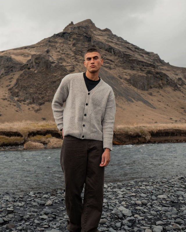 Cardigan Grå | Skagen - clothing.dk