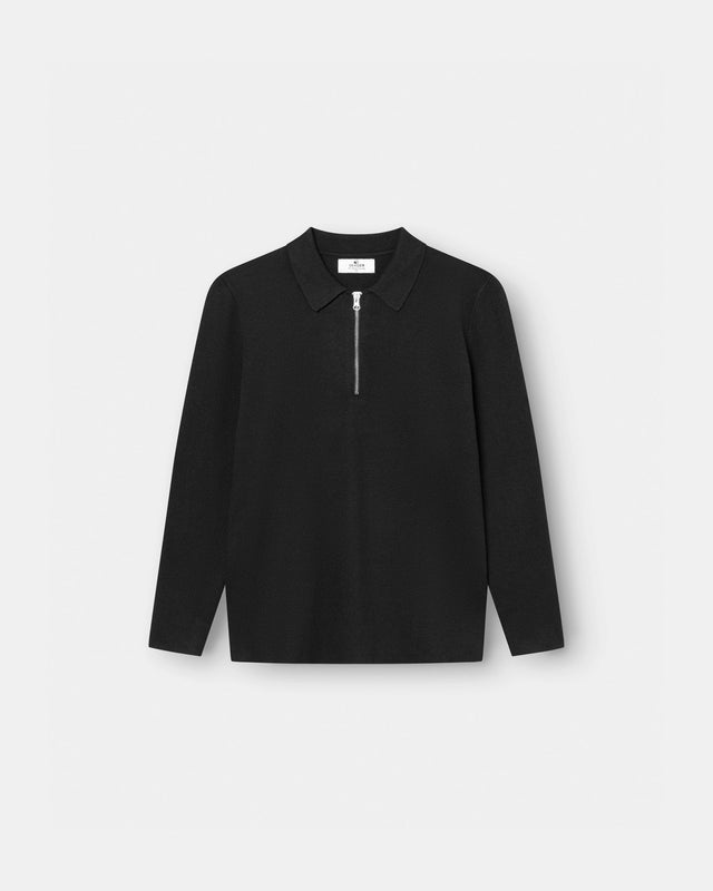 Half Zip Polo Sort | Skagen - clothing.dk