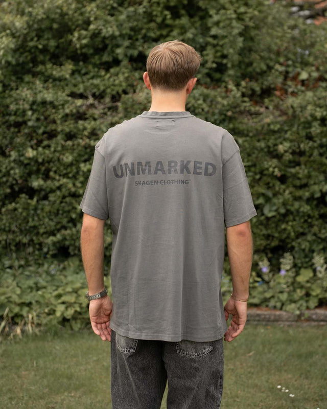 Unmarked T-Shirt tone - on - tone Washed Grey | Skagen - clothing.dk