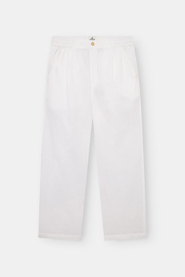 Baggy Linen Pants white