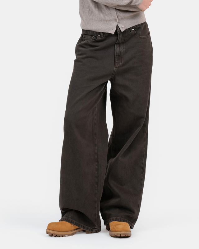 Baggy Denim Jeans Brown