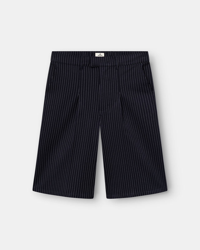 Bermuda Shorts Navy Pinstriped
