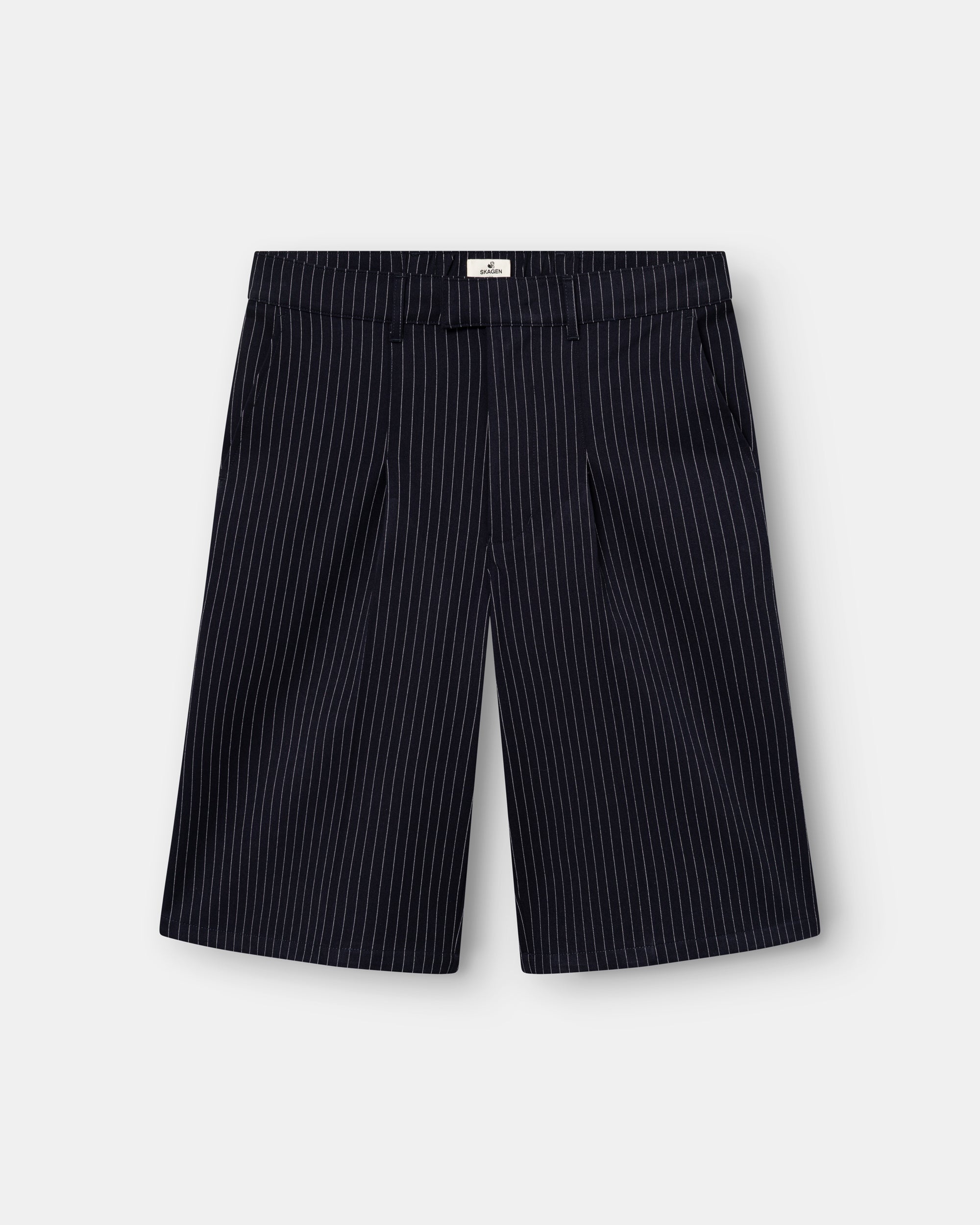 Bermuda Shorts Navy Pinstriped dame