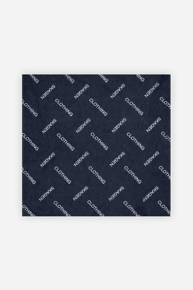 Monogram Bandana Navy |  Skagen-clothing.dk