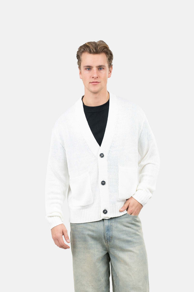 Cardigan With Pockets White