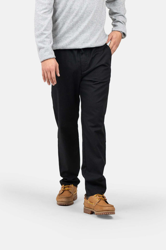 Heavyweight Linen Pants Black