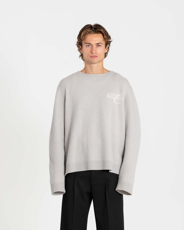 100% Wool Knit Grey