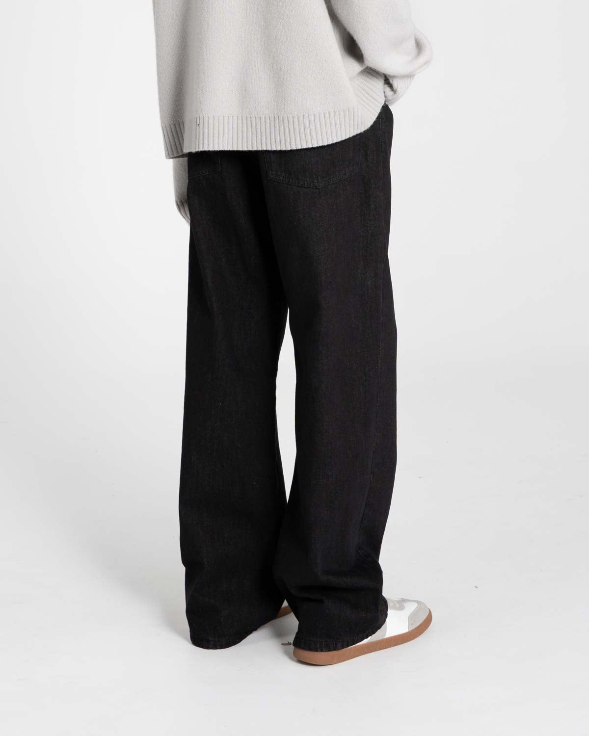 Baggy denim jeans black