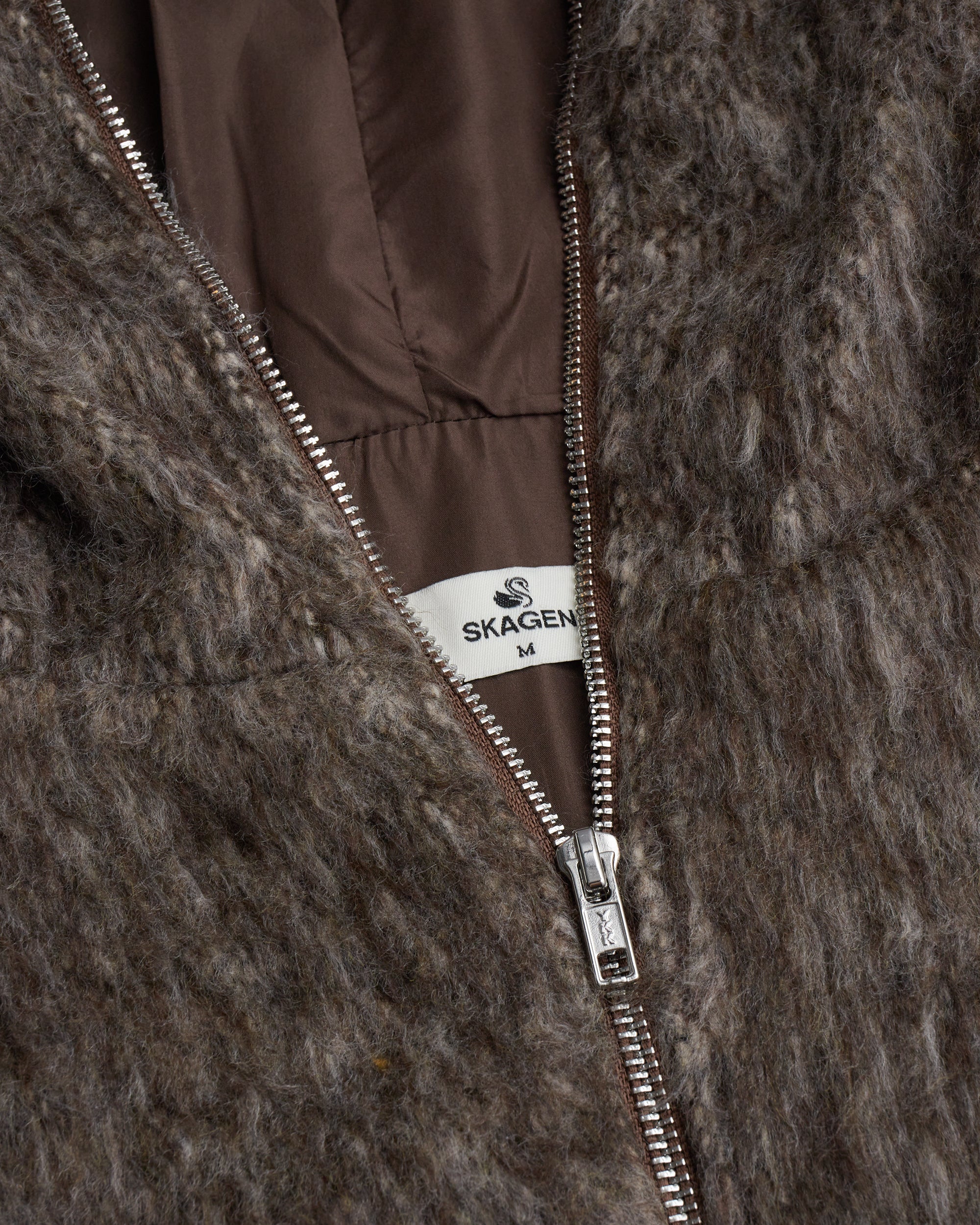 Fuzzy Hoodie Brown
