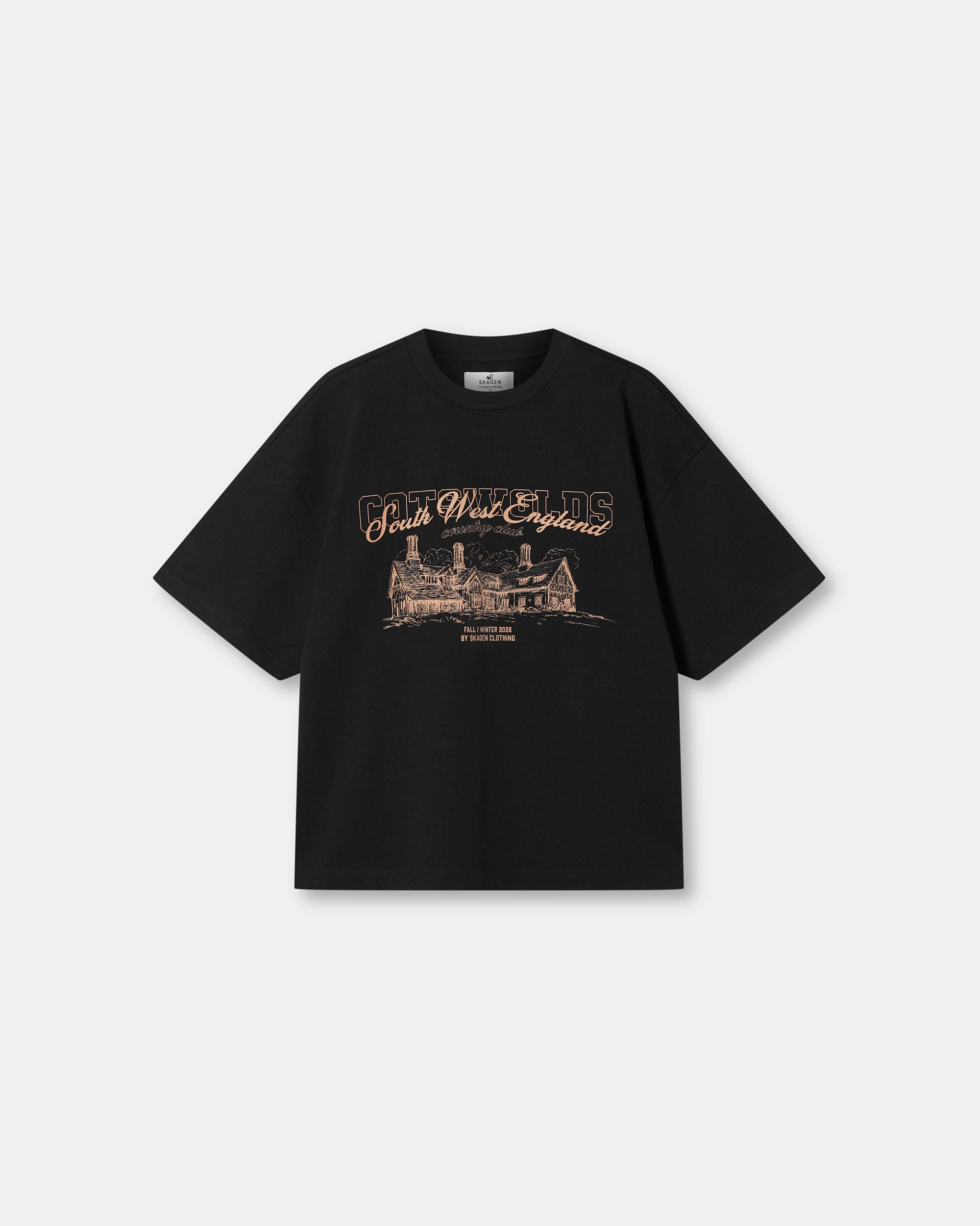 Graphic T-Shirt 'Hunting Crest' Black