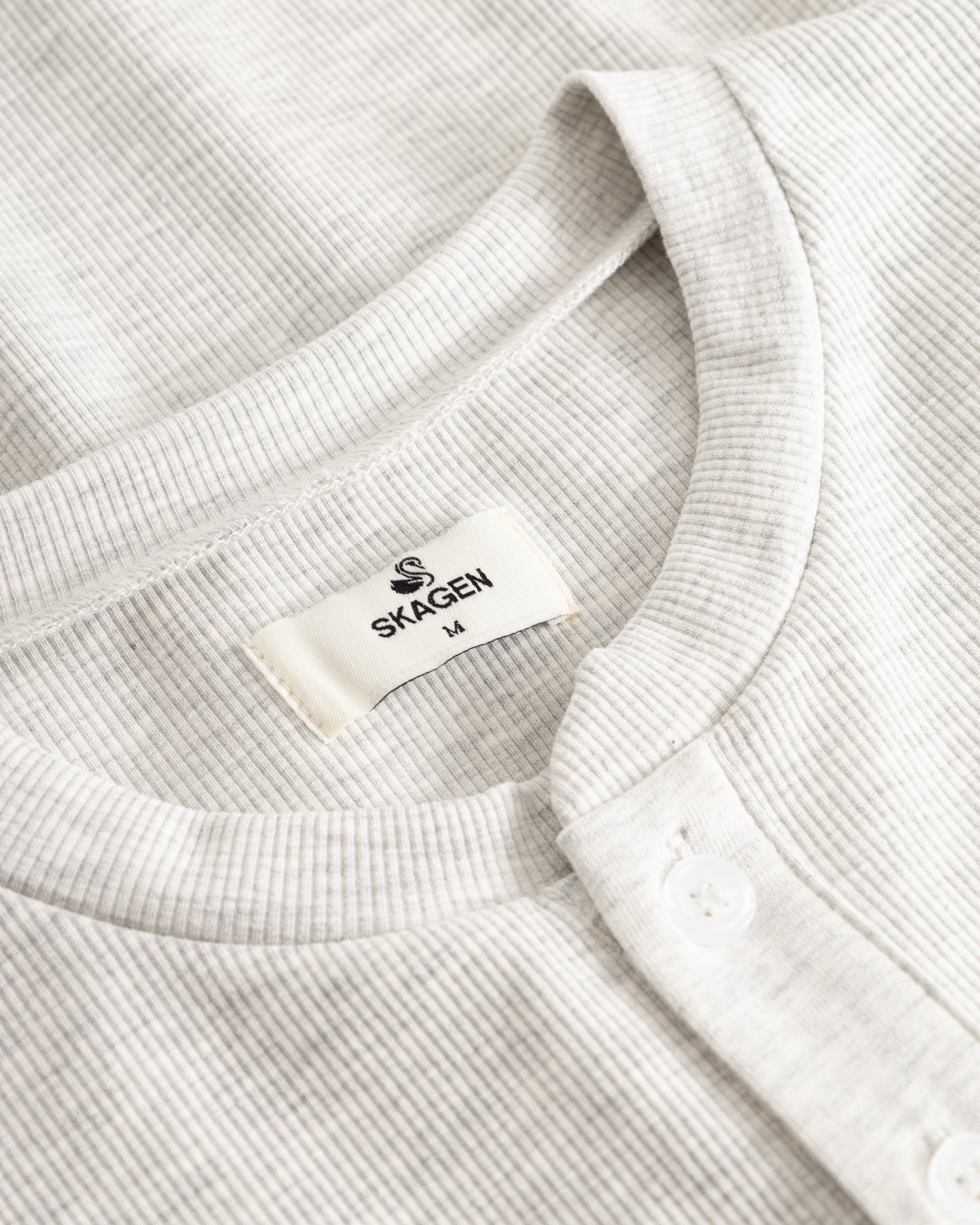 Henley Long Sleeve Heather Grey