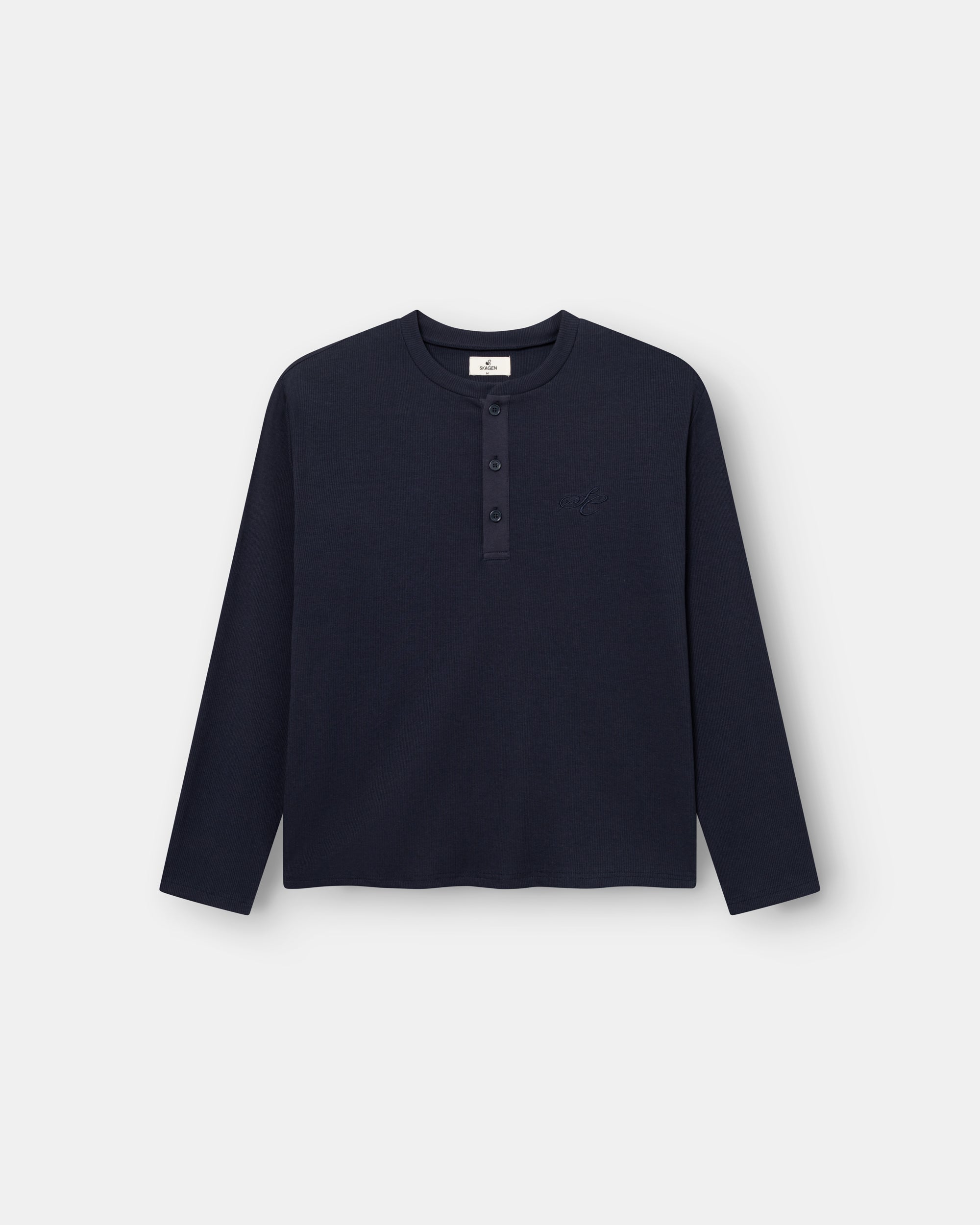 Henley Long Sleeve Navy dame