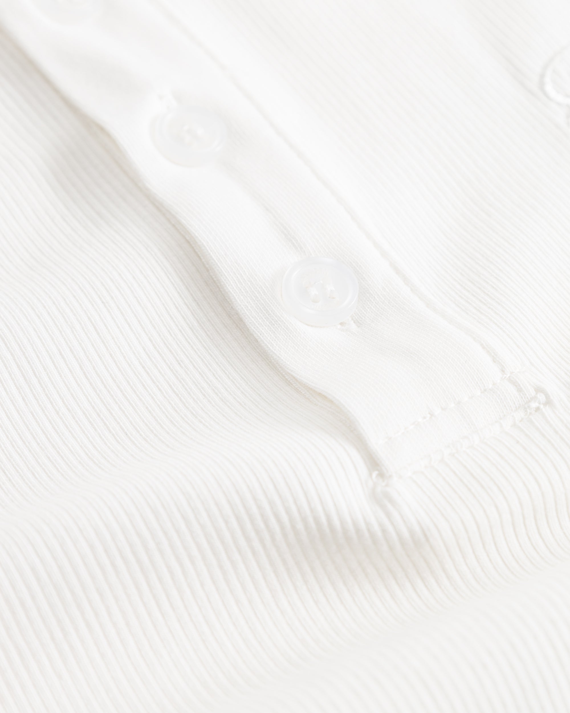 Henley Long Sleeve White