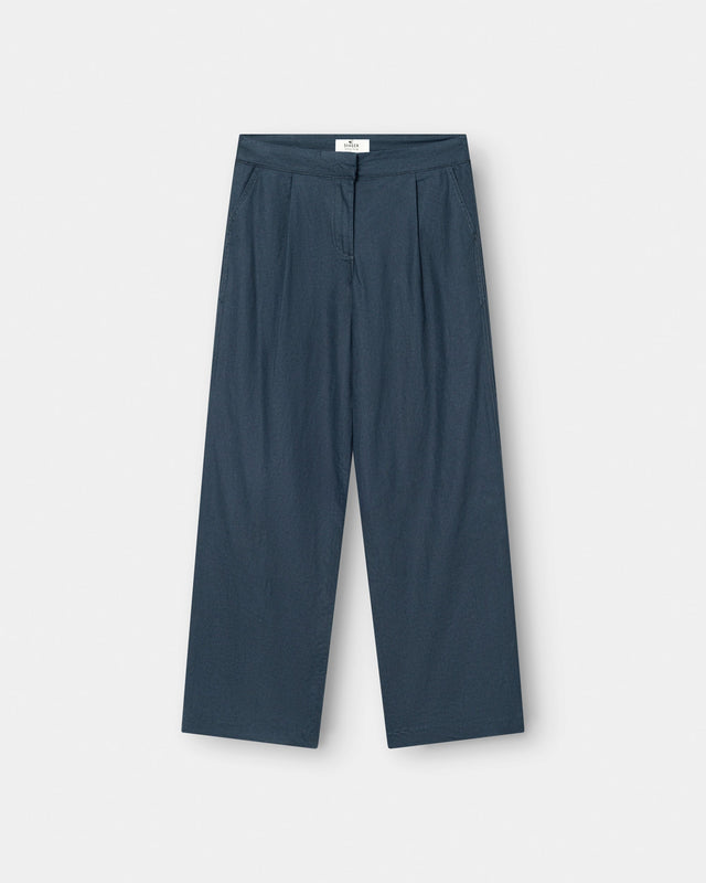 Linen Suit Pants Navy