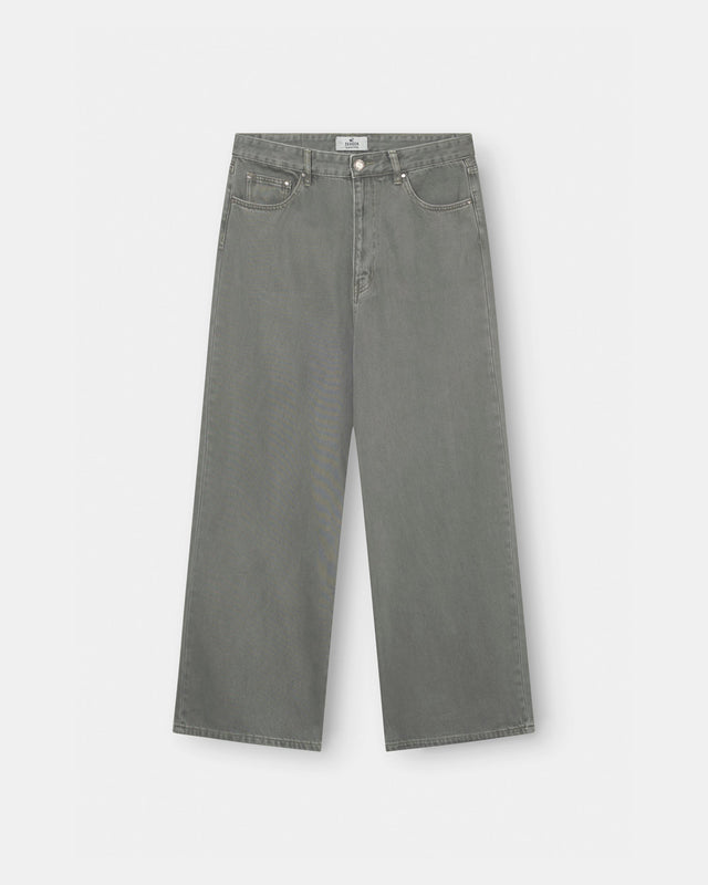 Baggy Denim Jeans Khaki Green