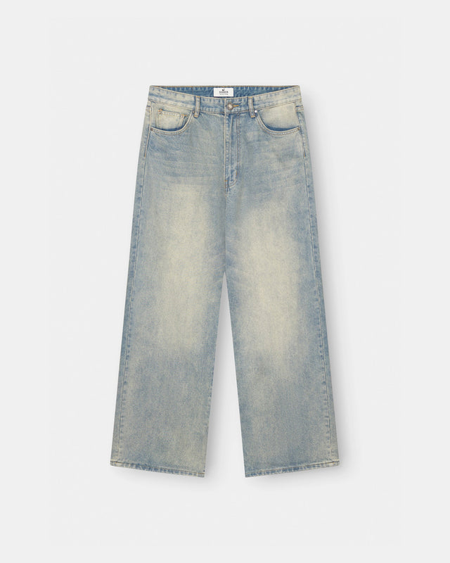 Baggy Denim Jeans Light Blue Vintage Wash