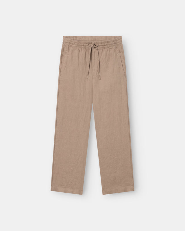Baggy 100% Linen Pants Mocha