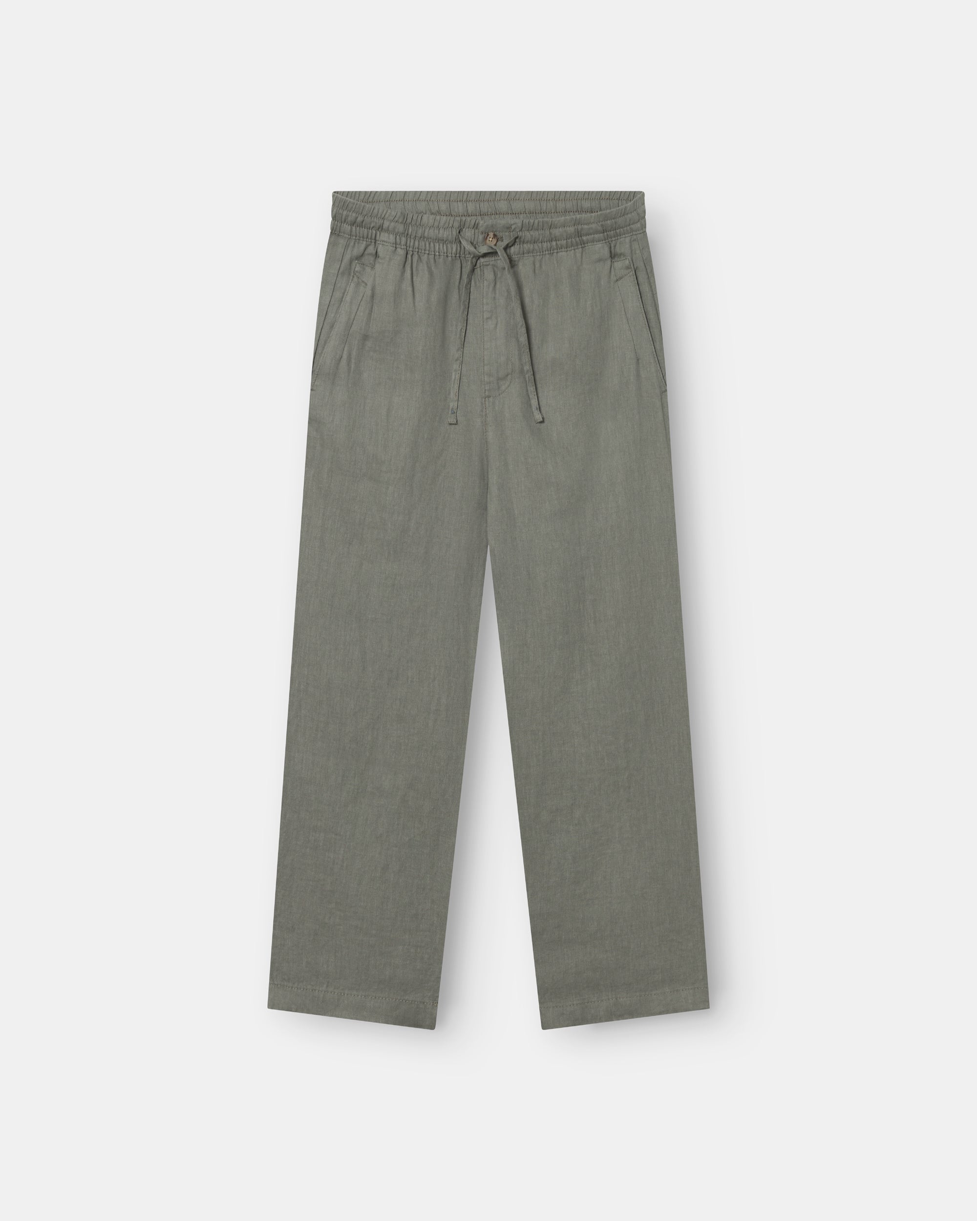 Baggy 100% flax pants Army