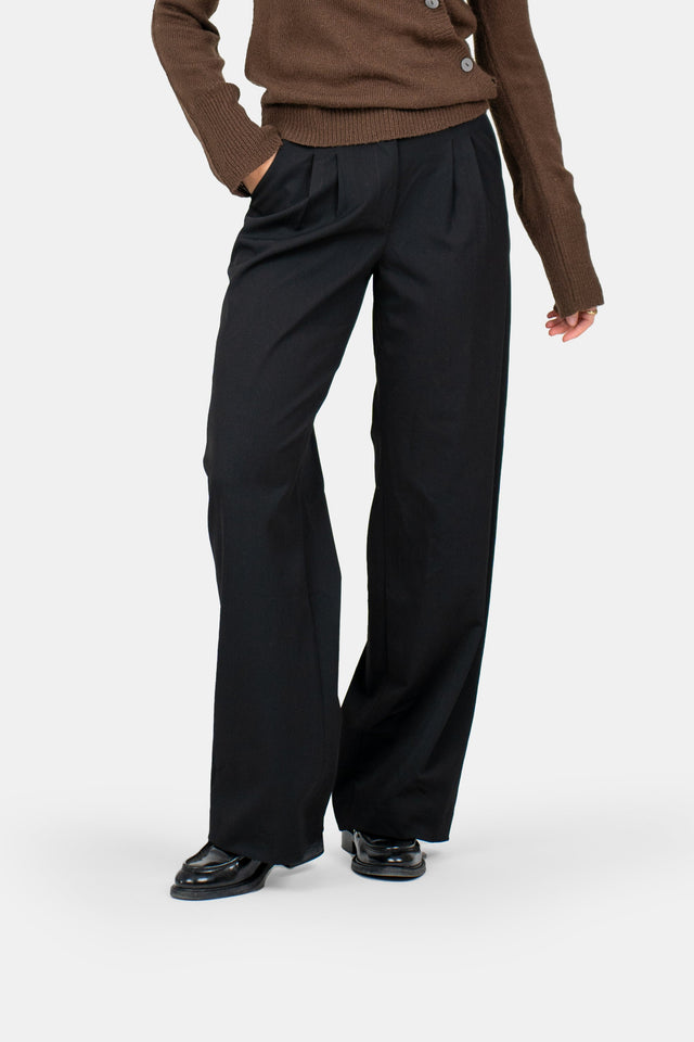 Loose Fit suit pants Black