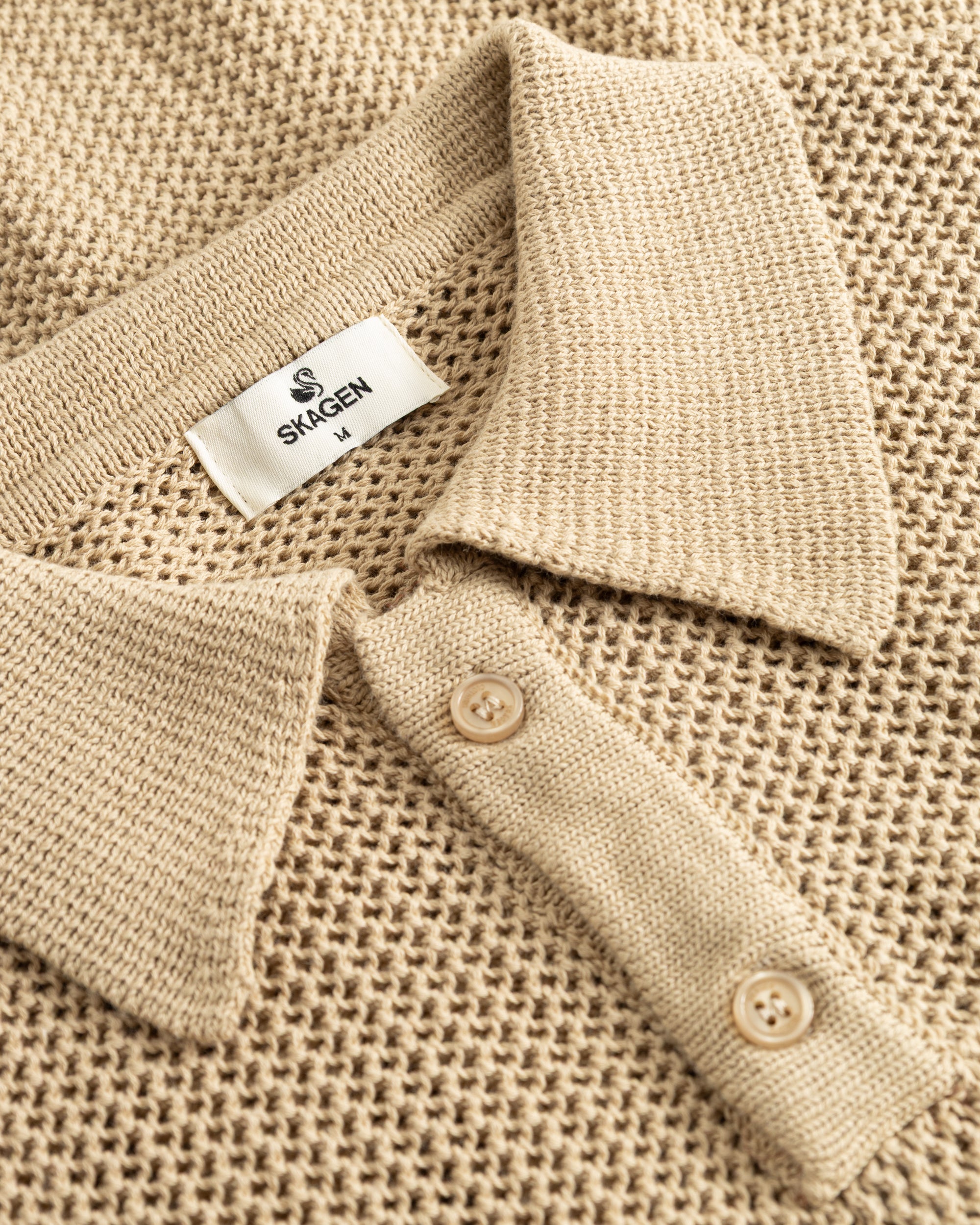 Knitted Polo Beige