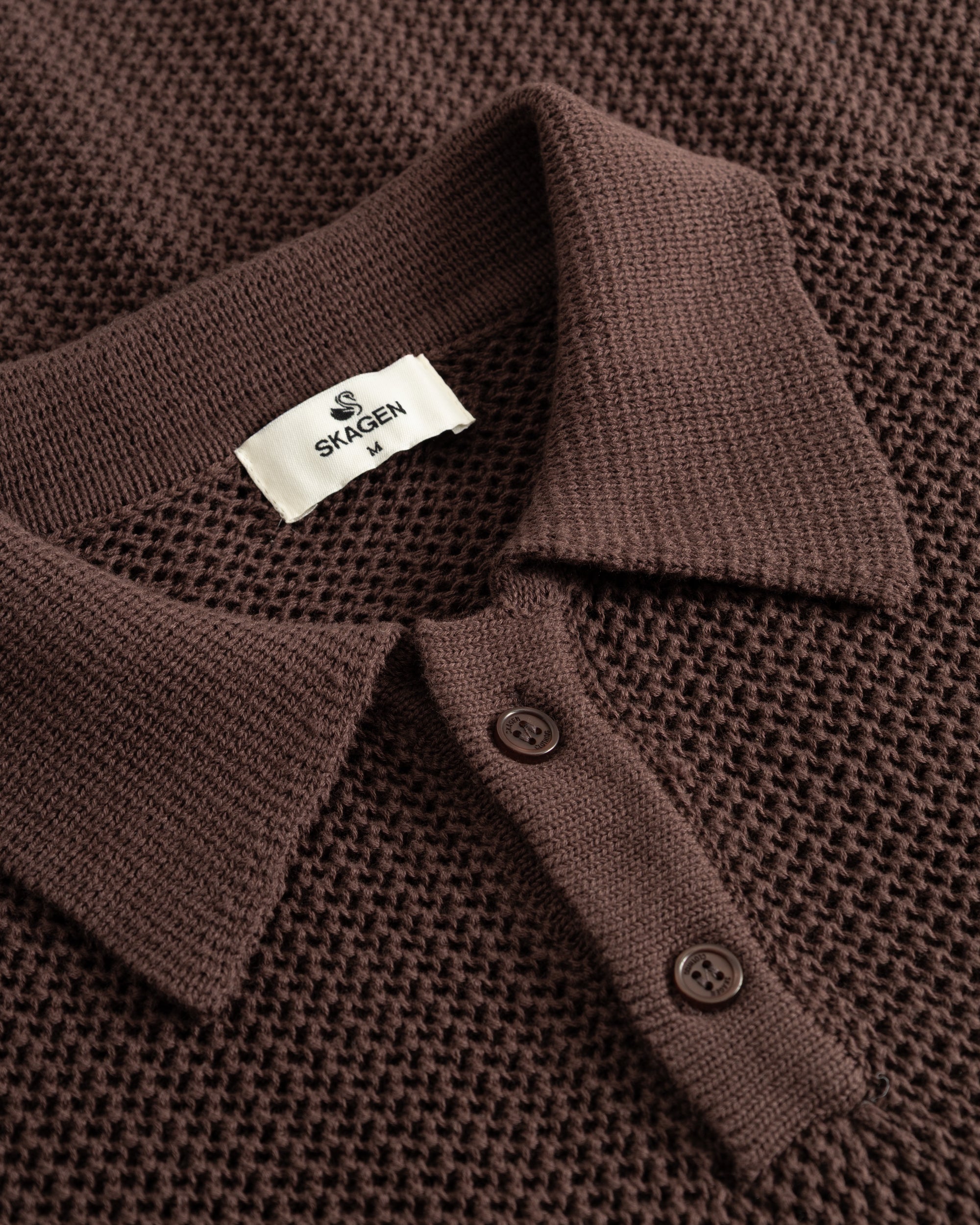 Knitted Polo Brown