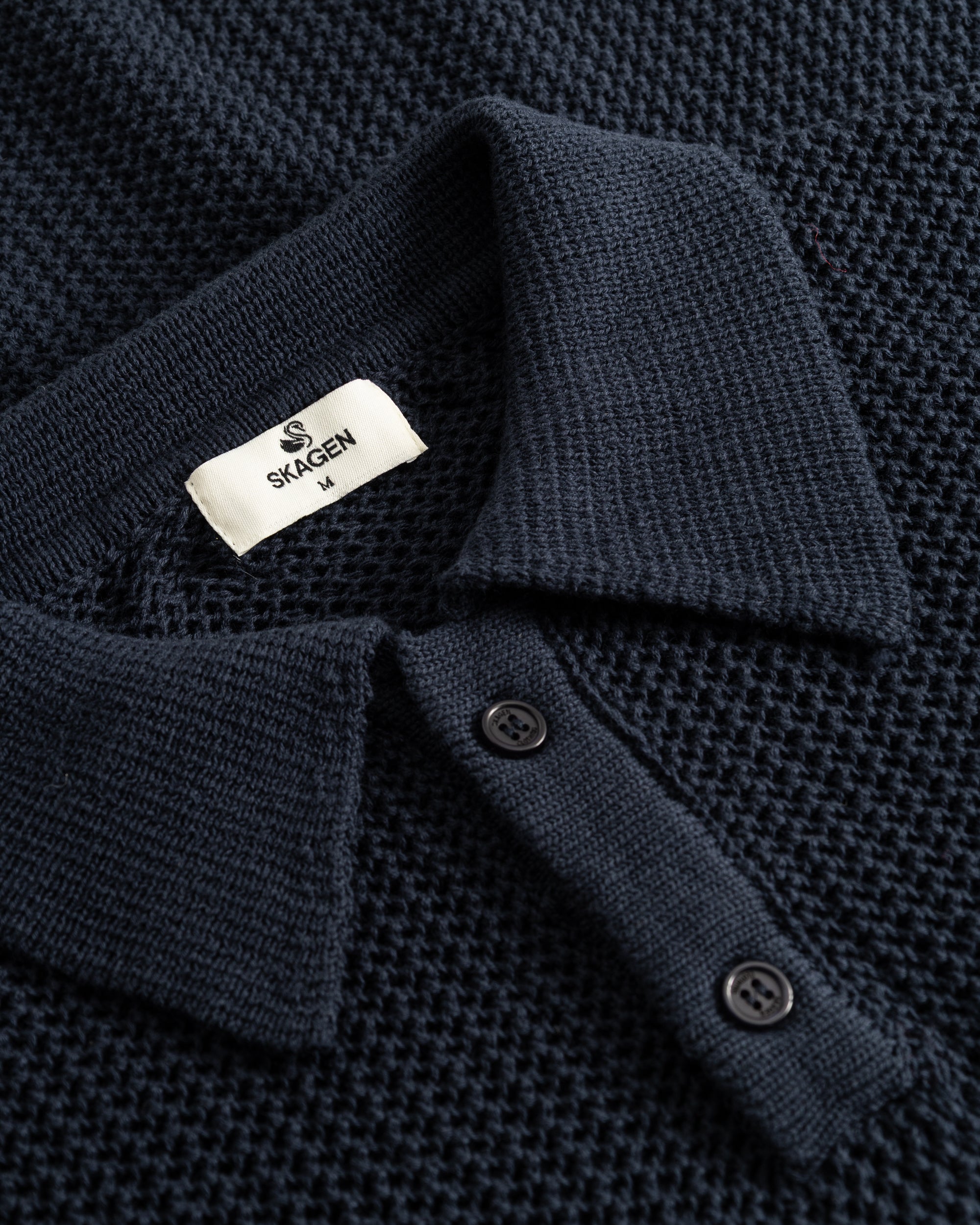 Knitted Polo Navy