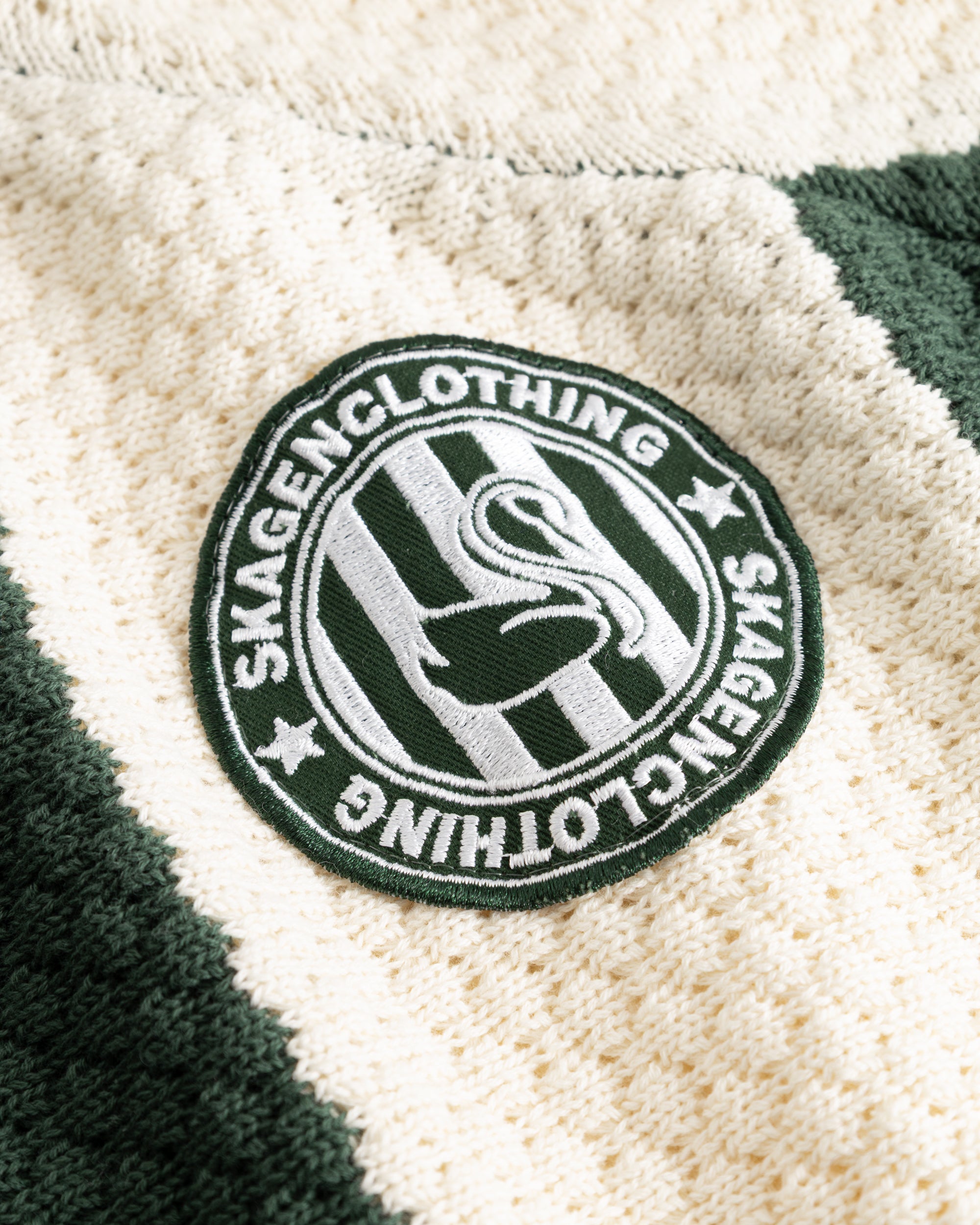 SC Football Knit Green/beige