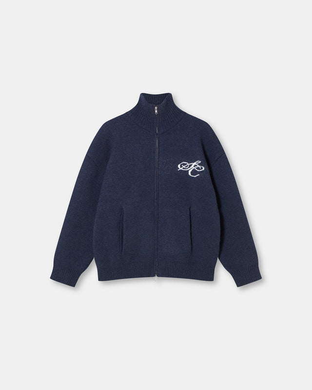 Full Zip Sweater Navy