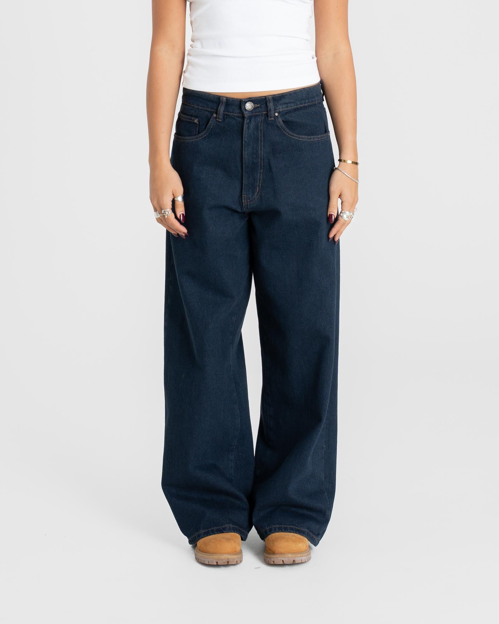 Baggy denim jeans indigo