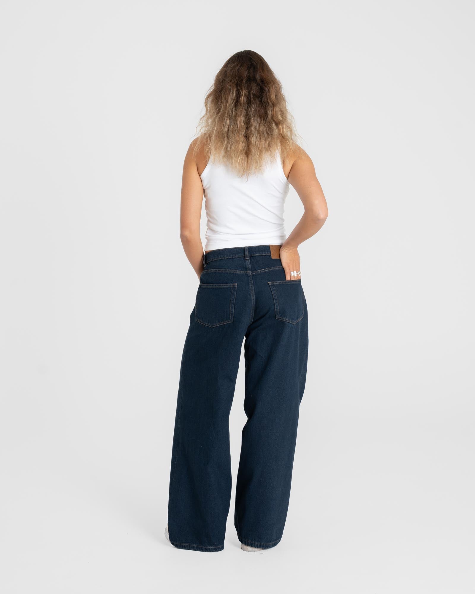 Baggy denim jeans indigo