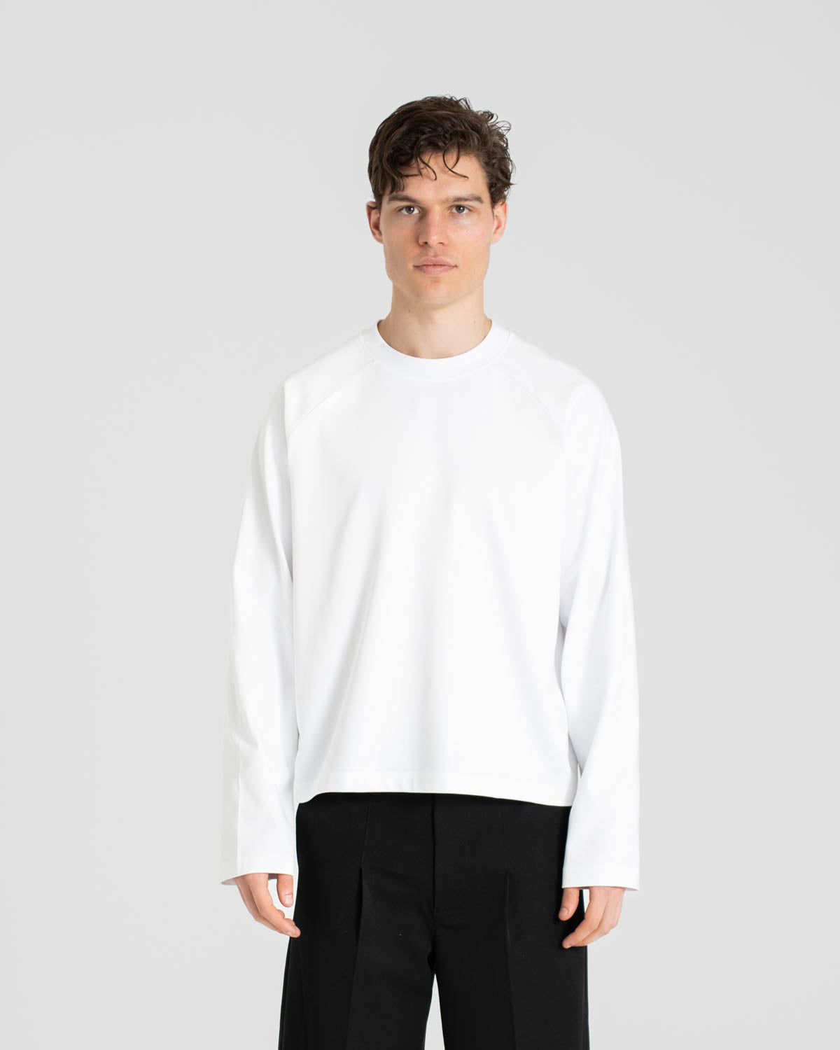 Raglan Longsleeve T-shirt White