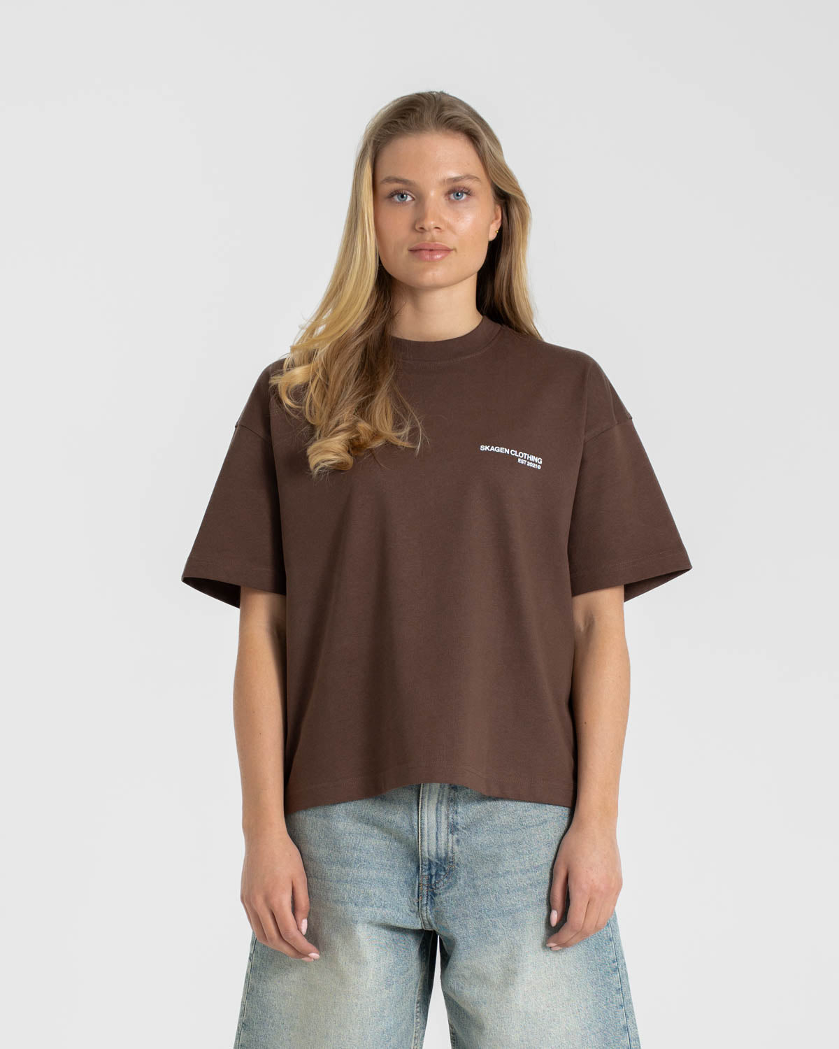 Everyday Essential T-Shirt Brown dame