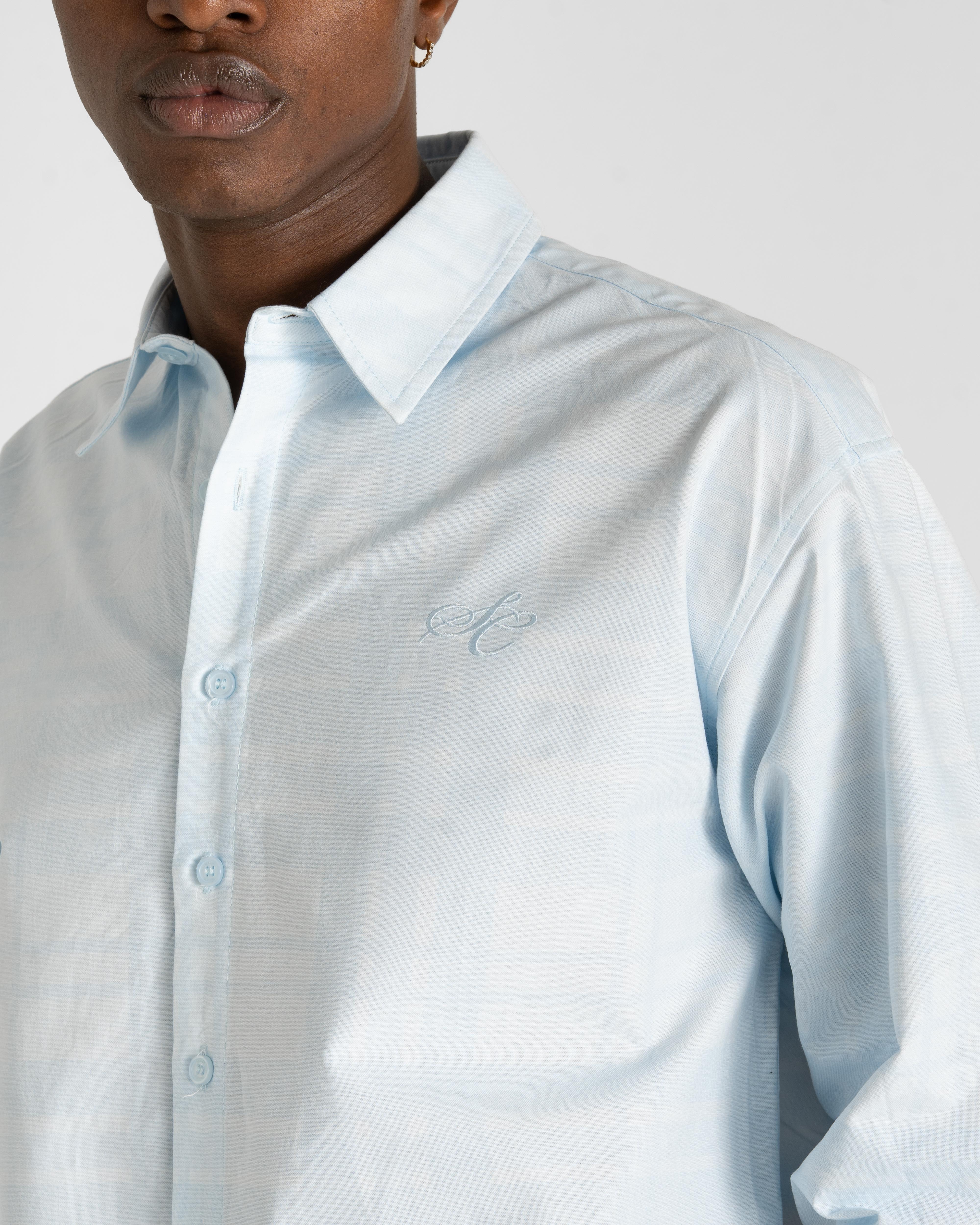 Check Summer Shirt Light Blue