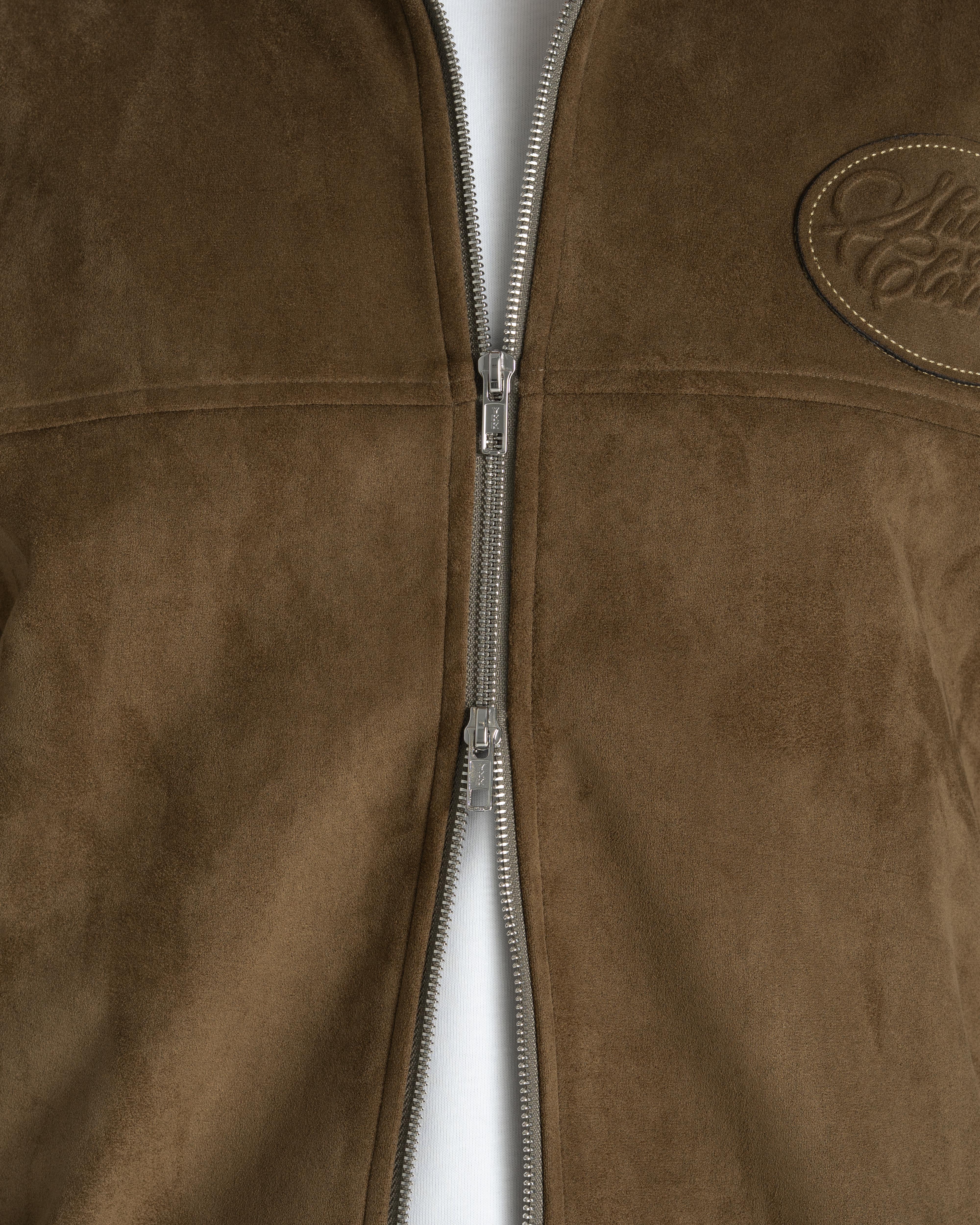 Suede Jacket Moss Green