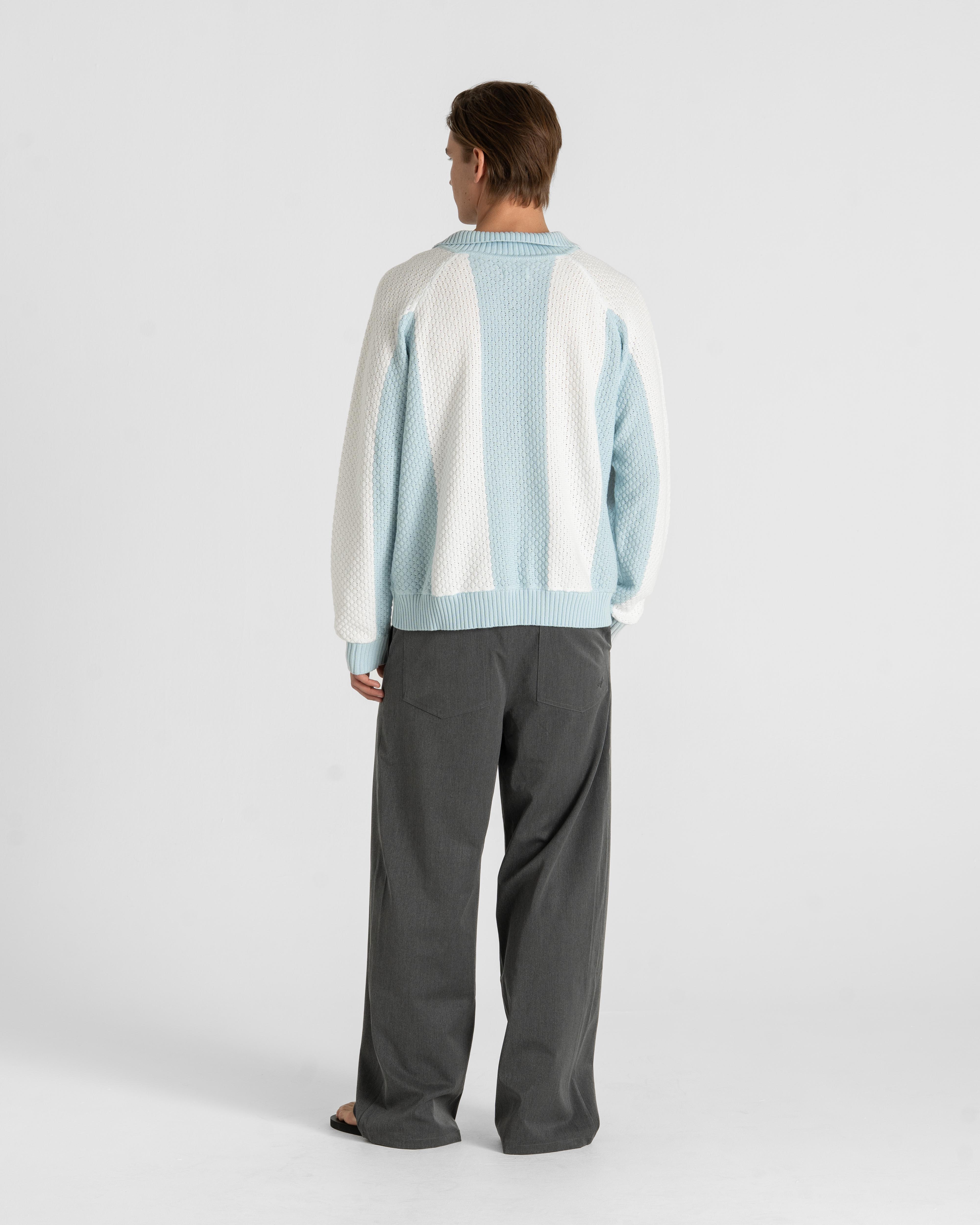 SC Football Knit Light Blue/white