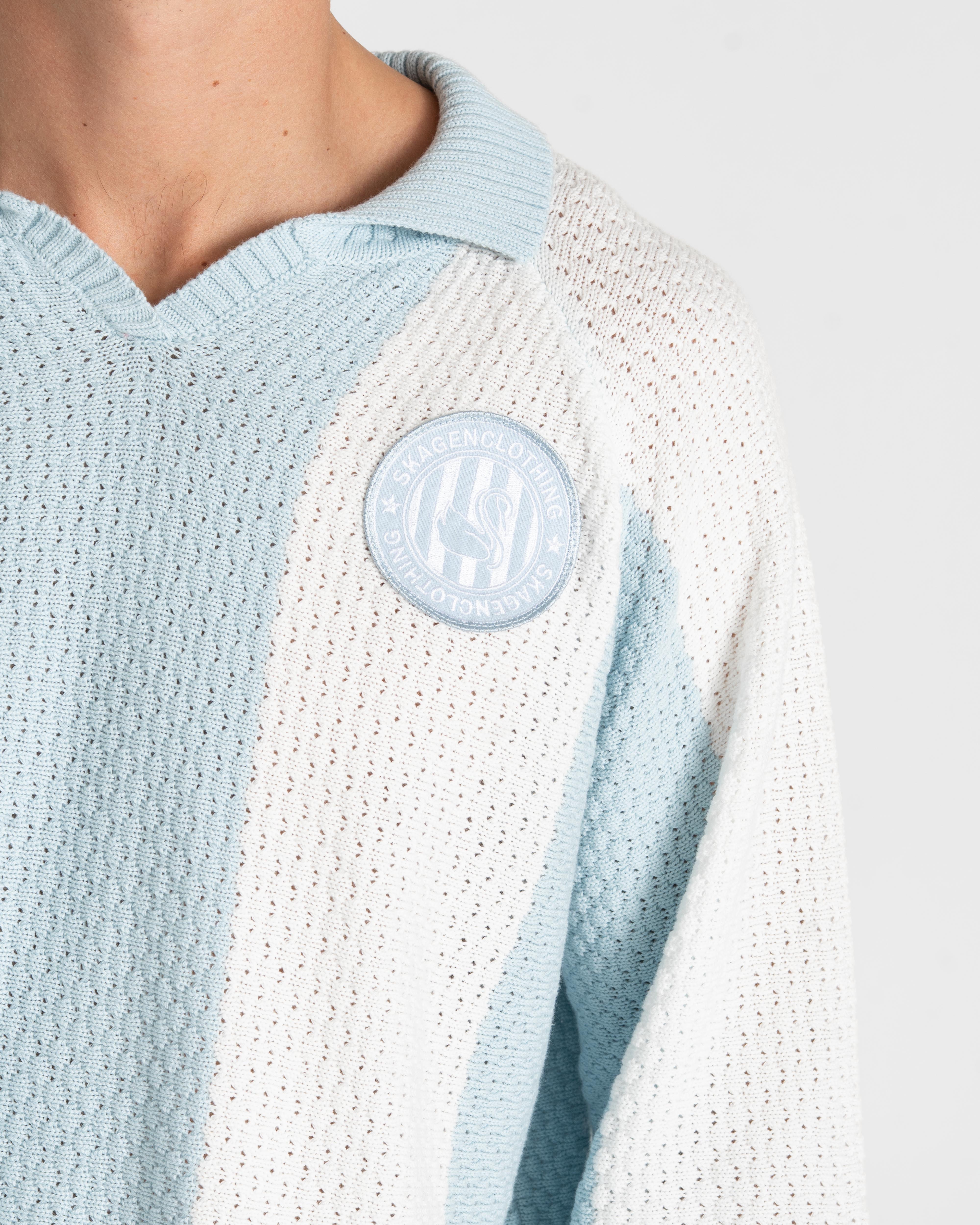 SC Football Knit Light Blue/white