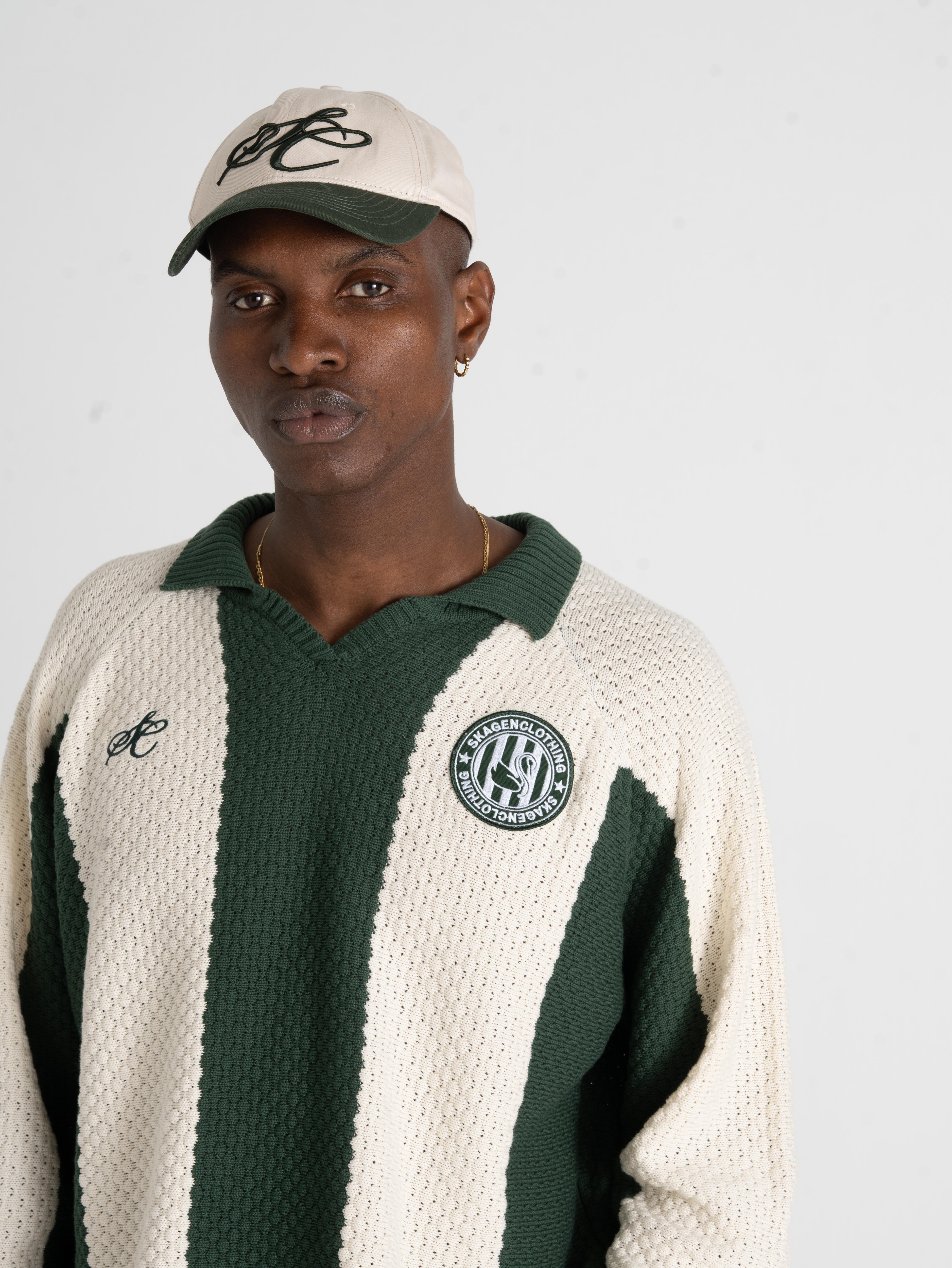 SC Football Knit Green/beige