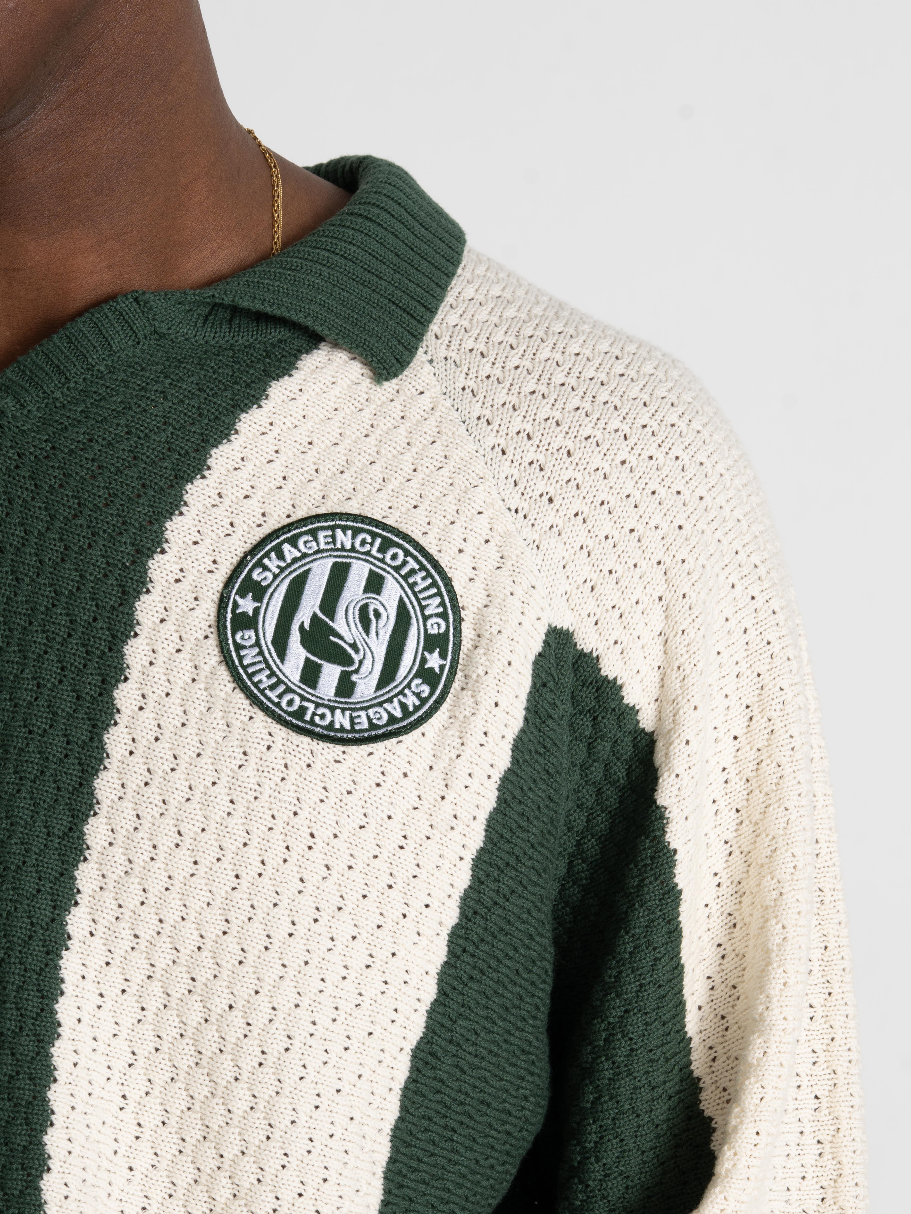 SC Football Knit Green/beige