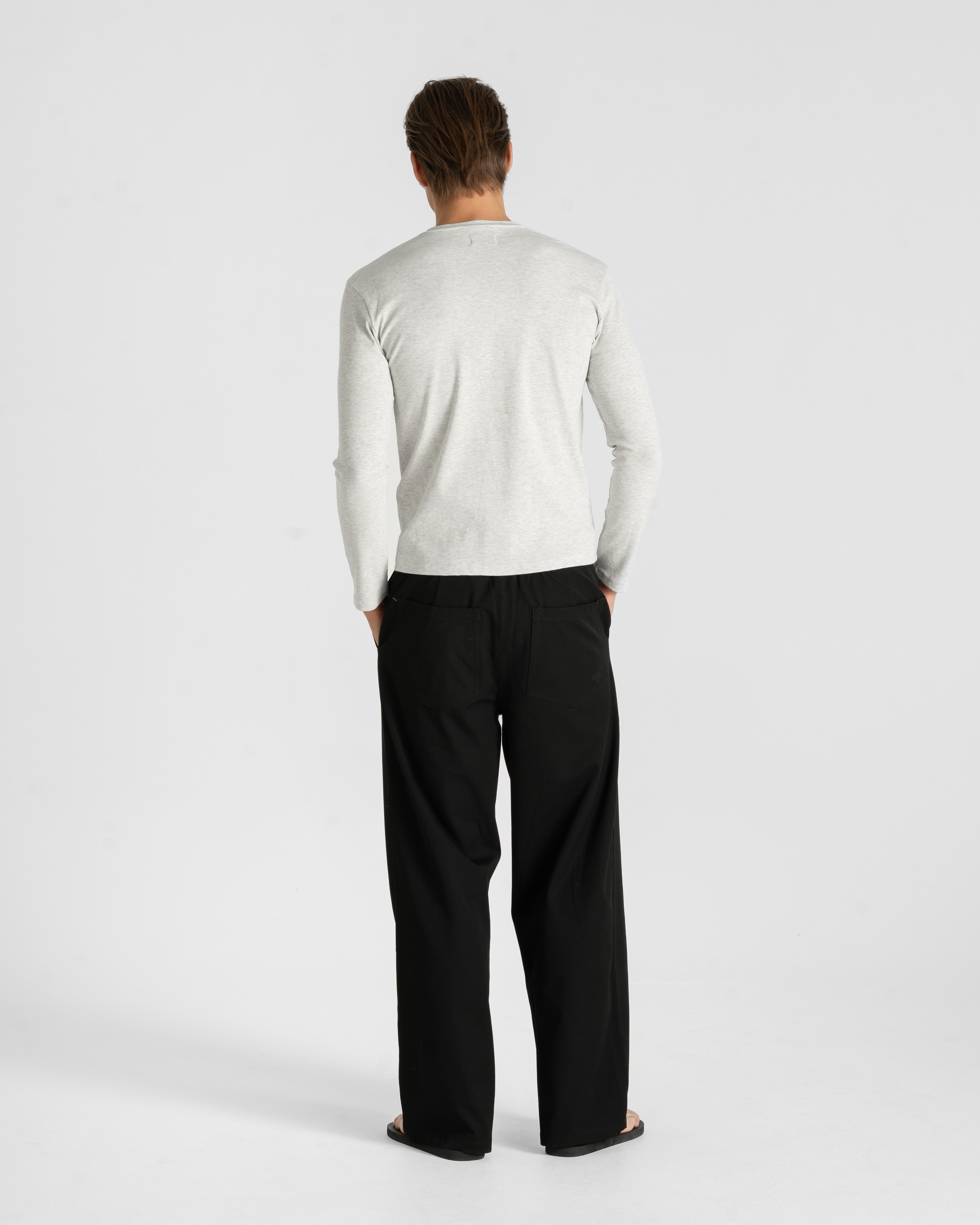 Henley Long Sleeve Heather Grey