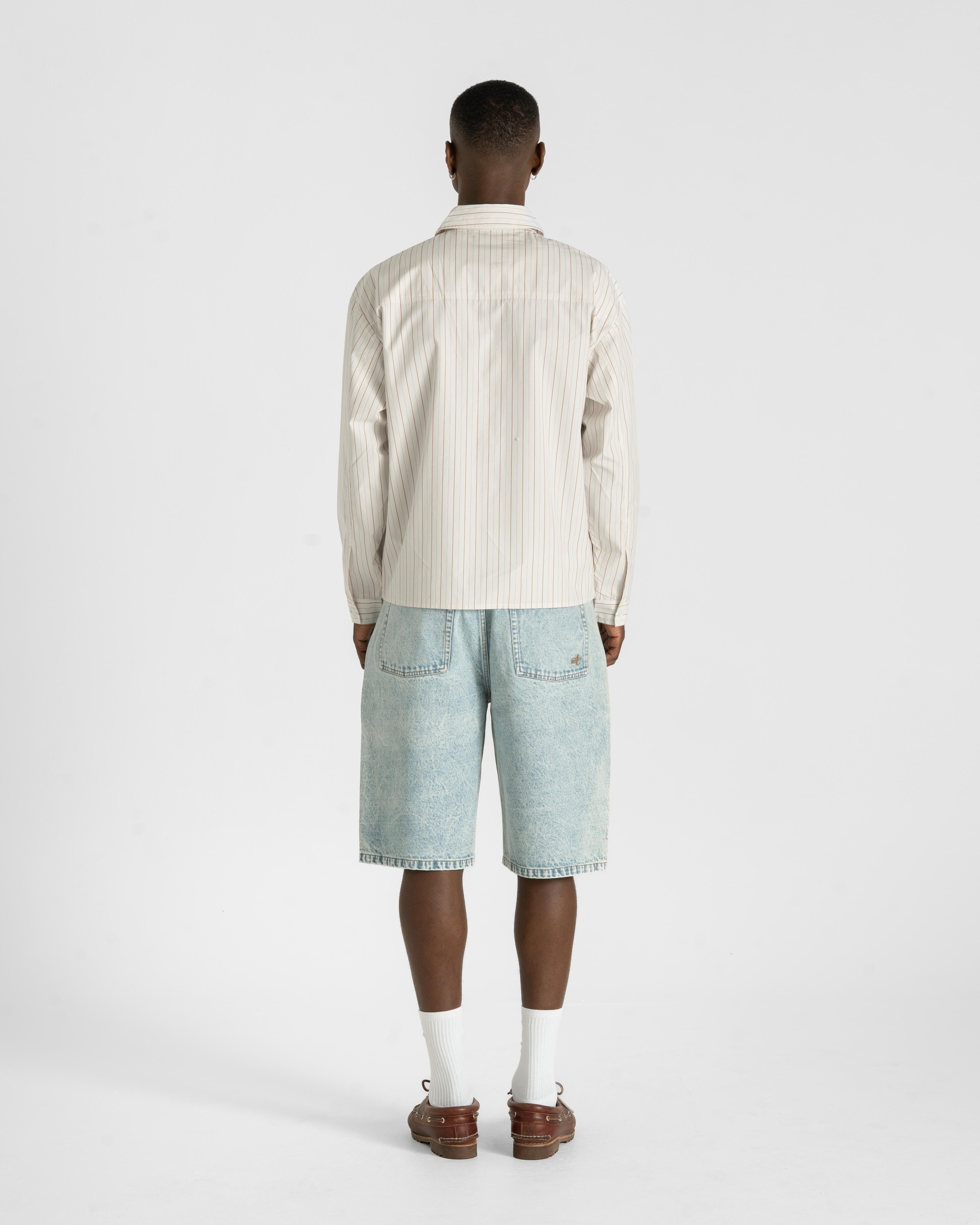 Oxford Longsleeve Shirt Brown Striped