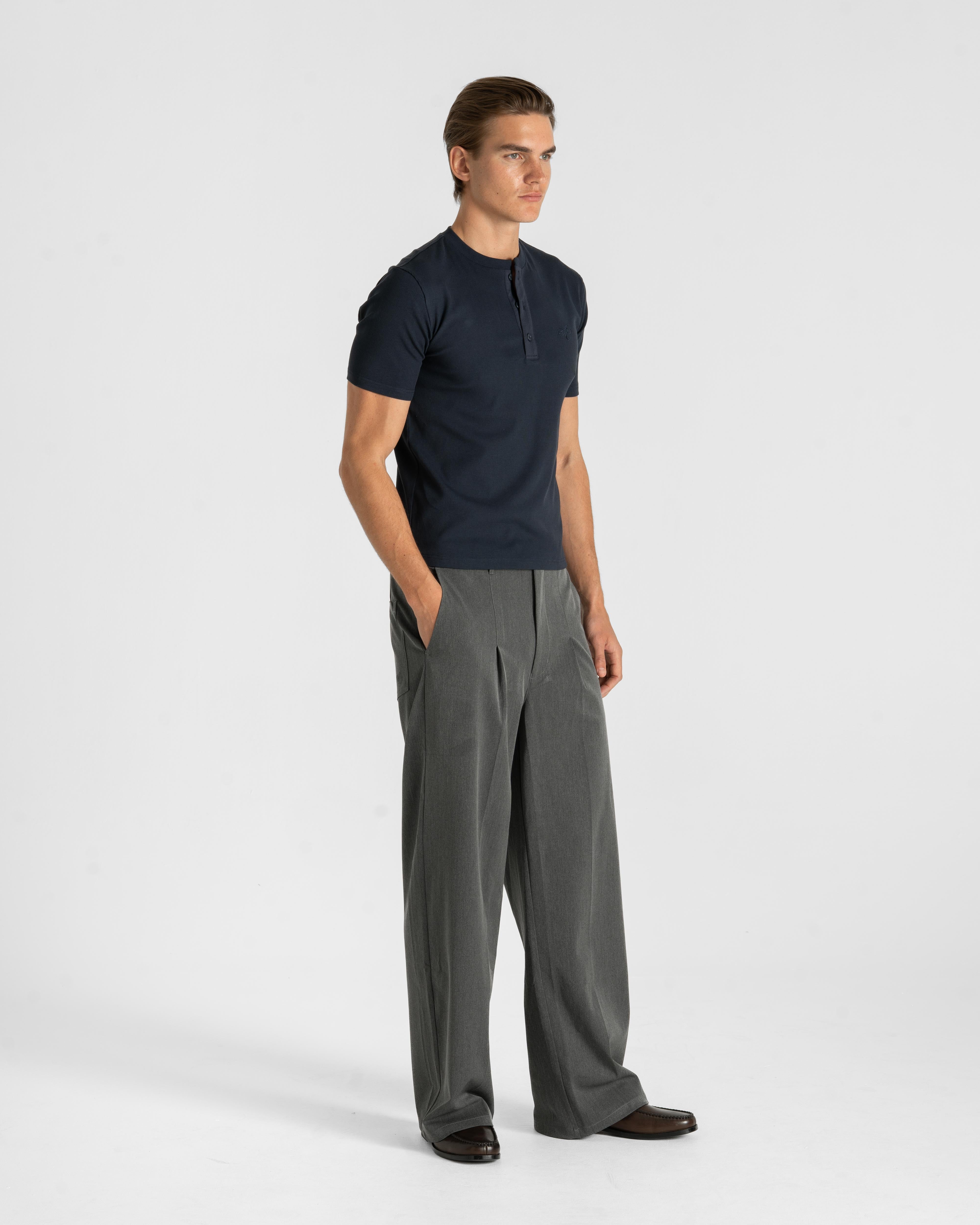 Henley Short Sleeve Navy