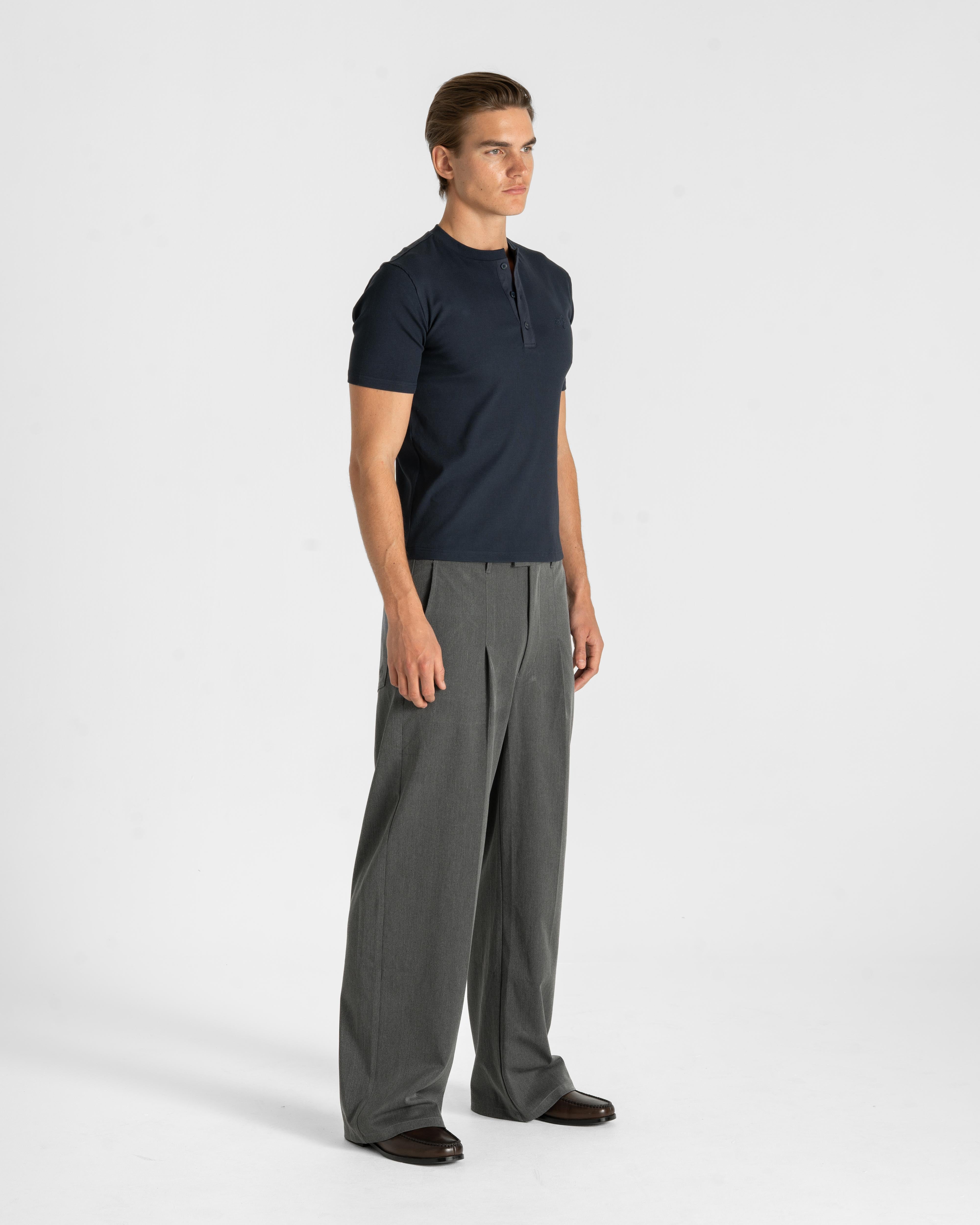 Henley Short Sleeve Navy