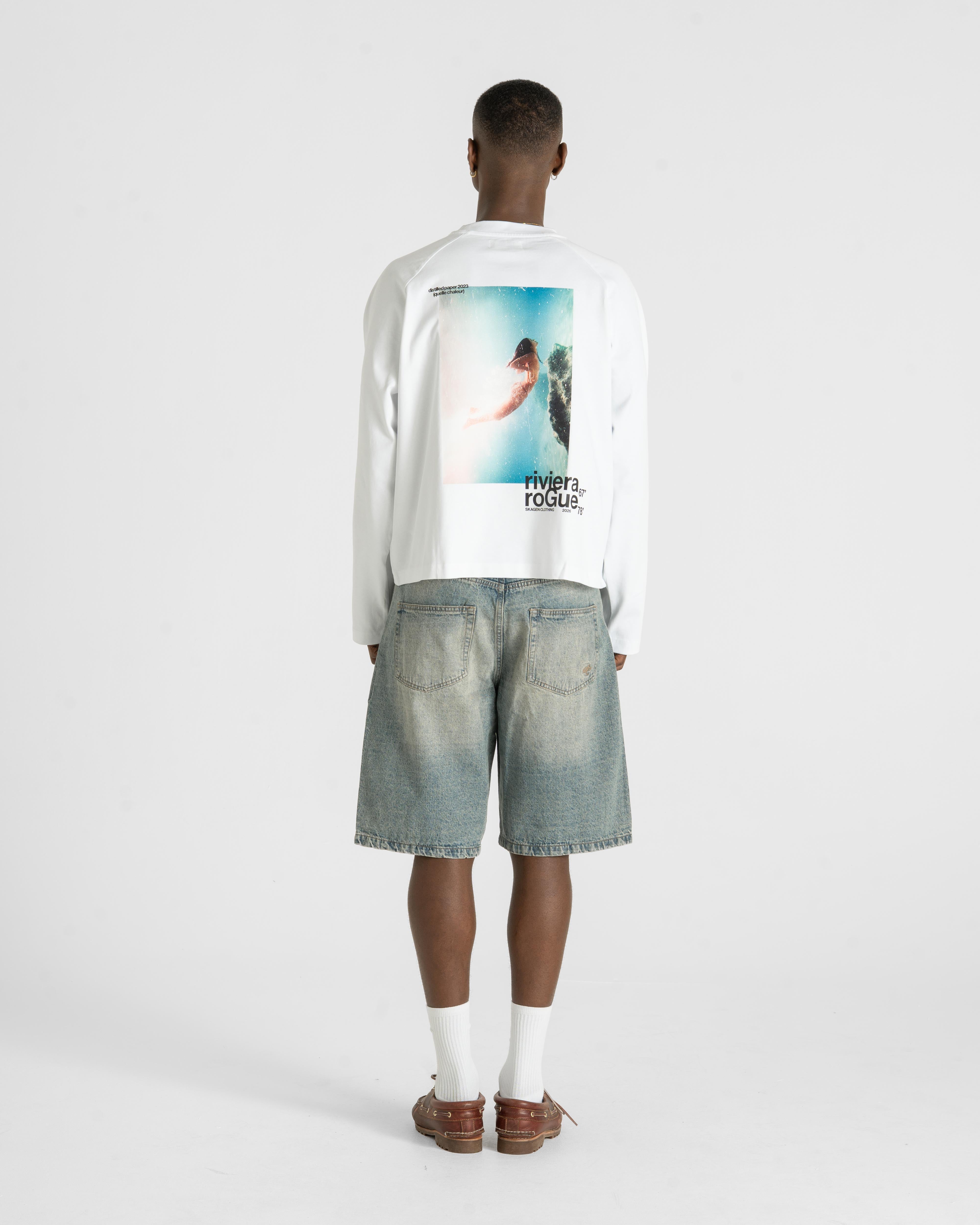 Jorts Light Blue Vintage Wash