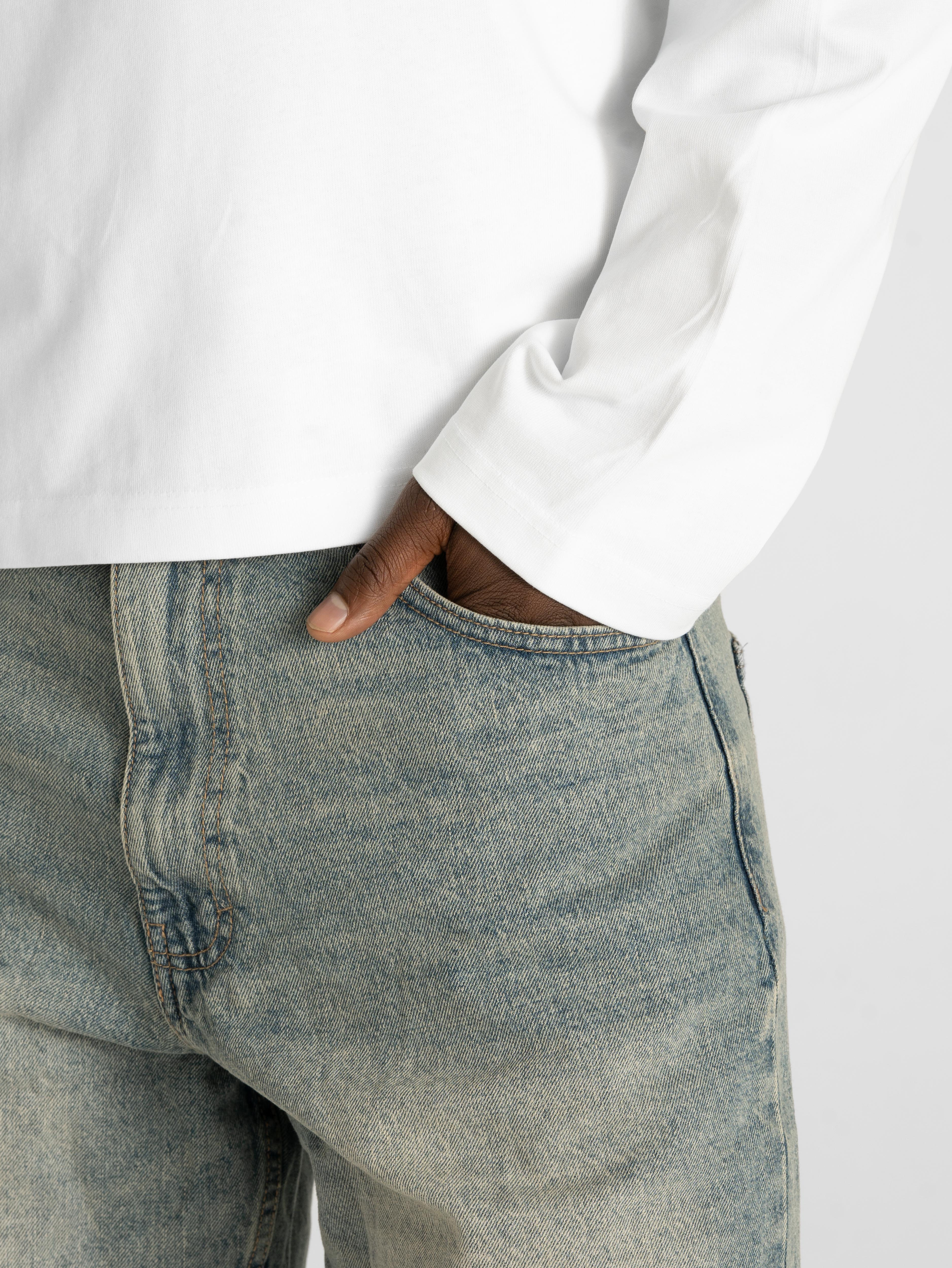 Jorts Light Blue Vintage Wash