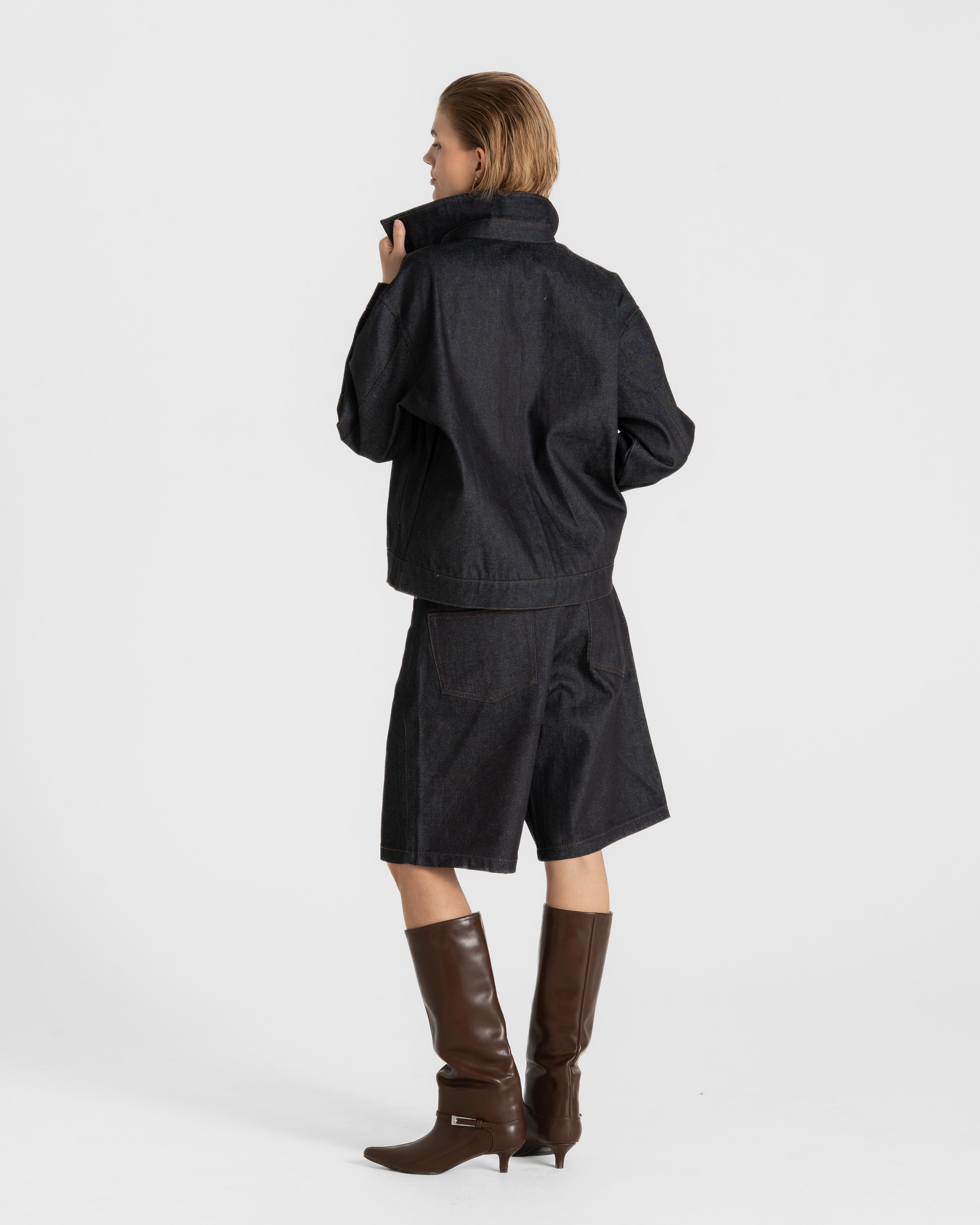 Jorts Darkwash Selvedge dame