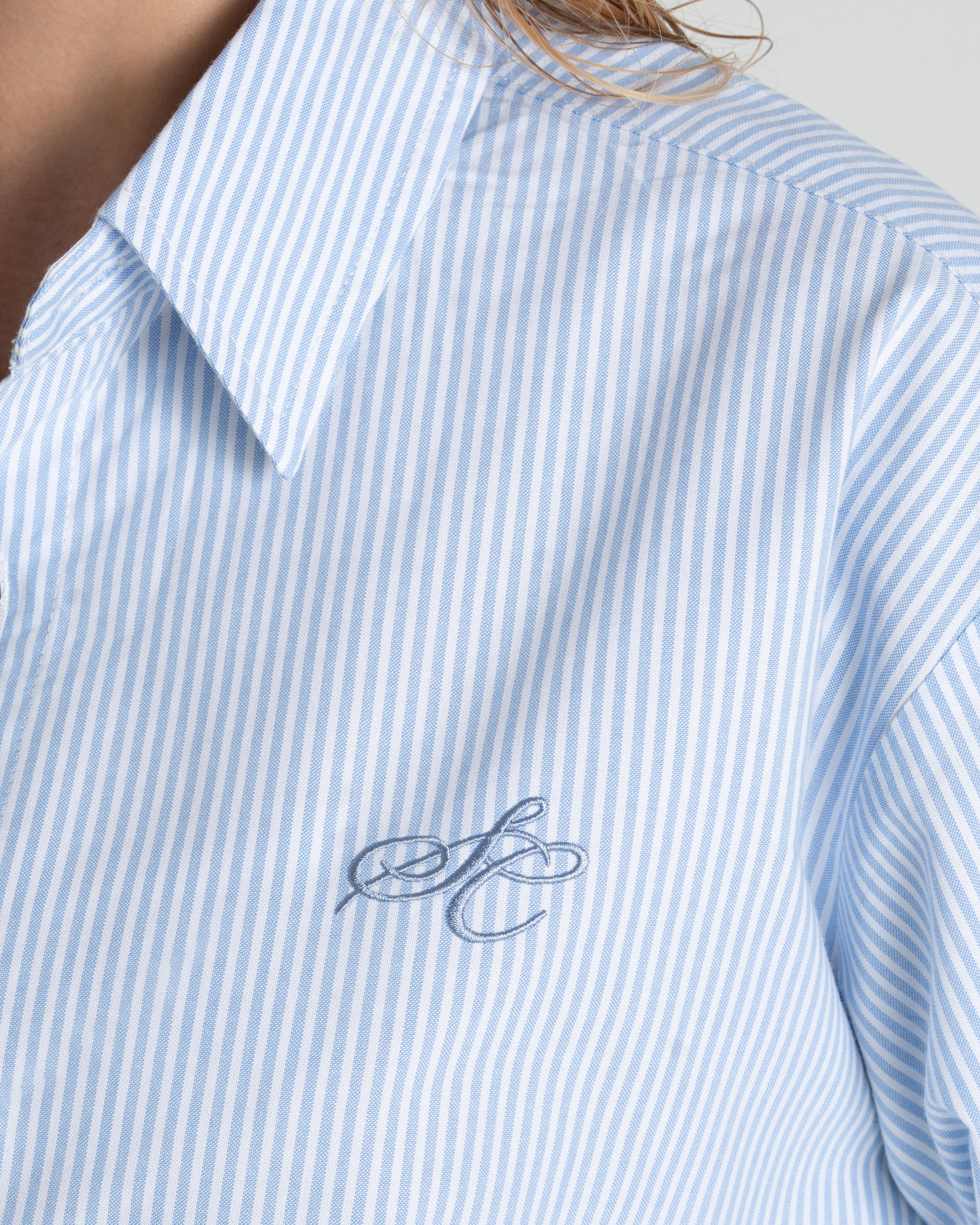 Oxford Longsleeve Shirt Blue Striped Dame