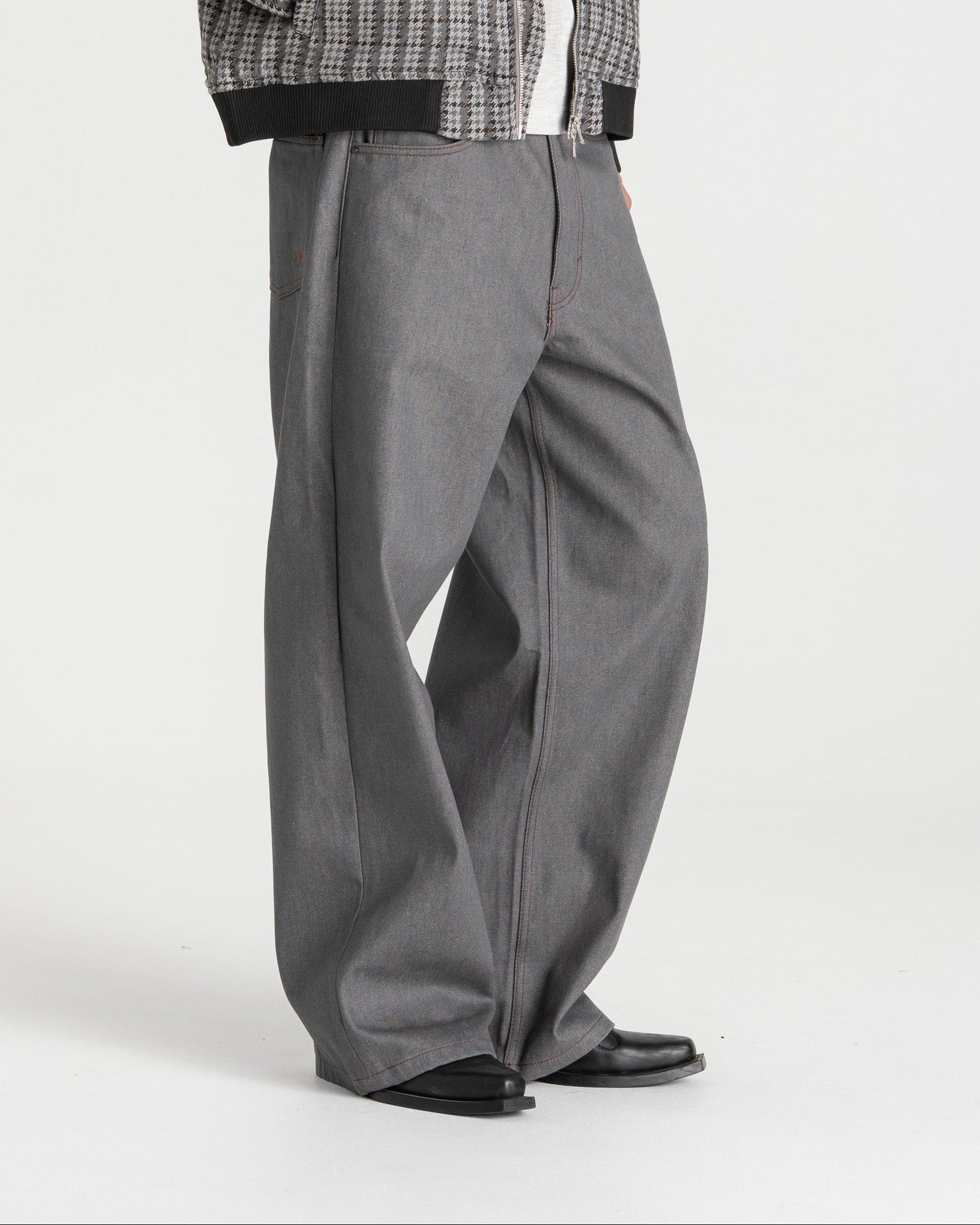 Raw Selvedge Denim Jeans grey